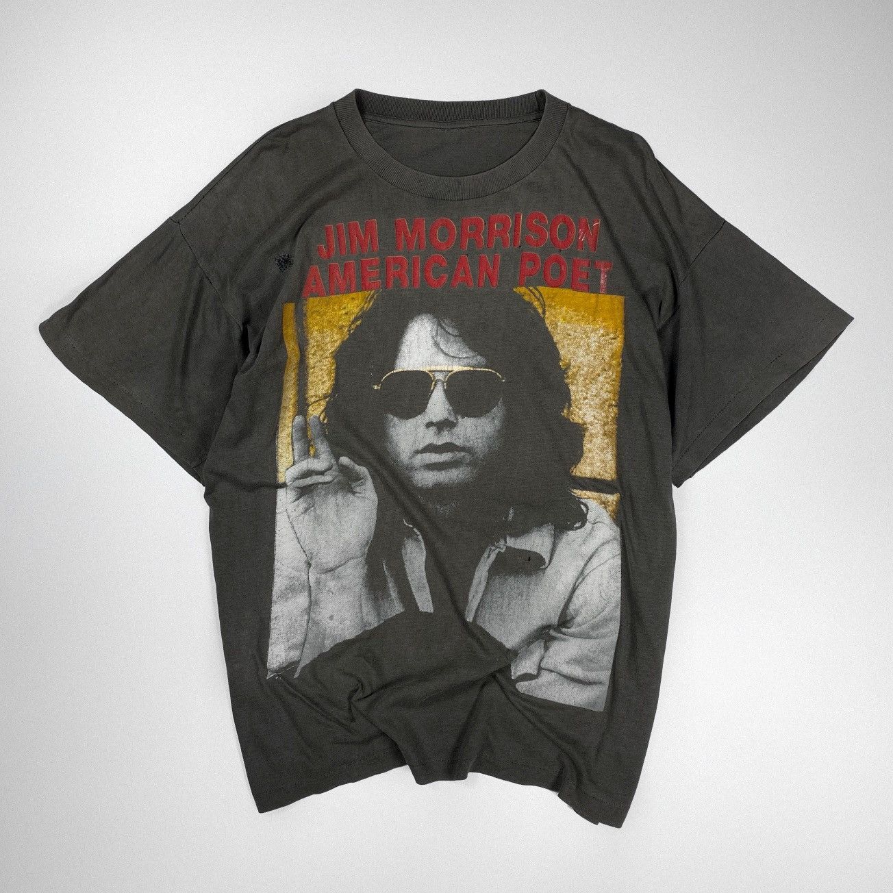 Band Tees Jim Morrison The Doors Distressed T-Shirt Vintage Size US M / EU 48-50 / 2 - 1 Thumbnail