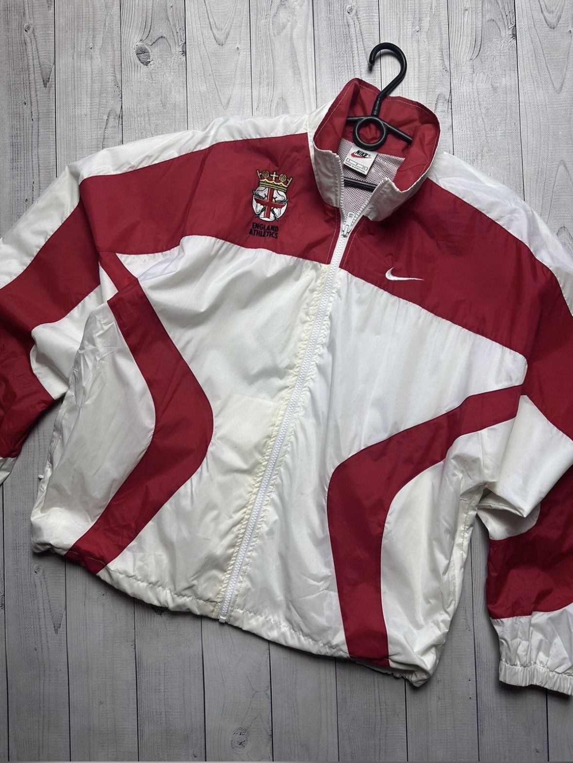 Nike × Vintage Vintage Nike England Athletics track jacket size S rare Size US S / EU 44-46 / 1 - 5 Thumbnail
