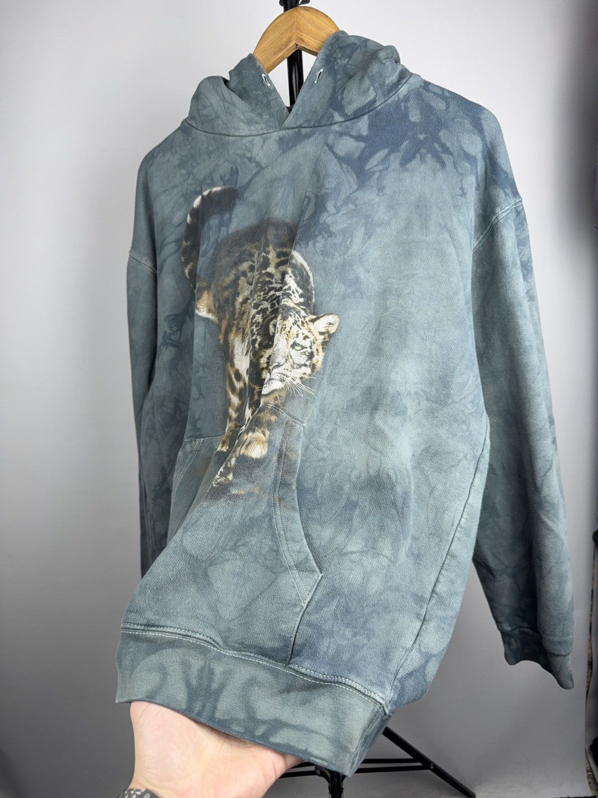 The Mountain 90s Retro Leopard Animal Graphic Tie Dye Hoodie Vintage Size US L / EU 52-54 / 3 - 5 Thumbnail