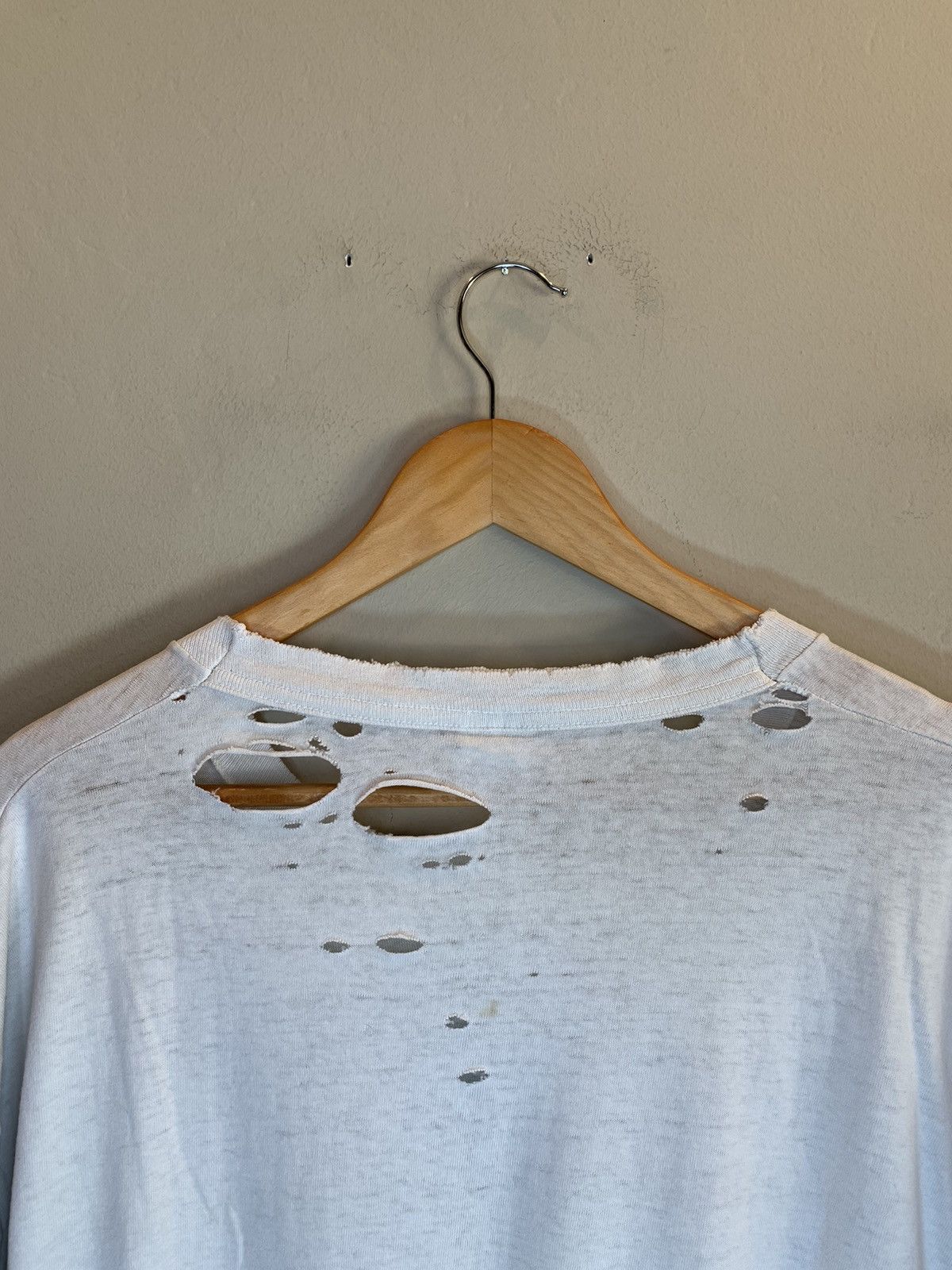 Vintage RARE* Vintage Java-Rama Ken Brown Coffee Art Thrashed Shirt Size US XL / EU 56 / 4 - 7 Thumbnail