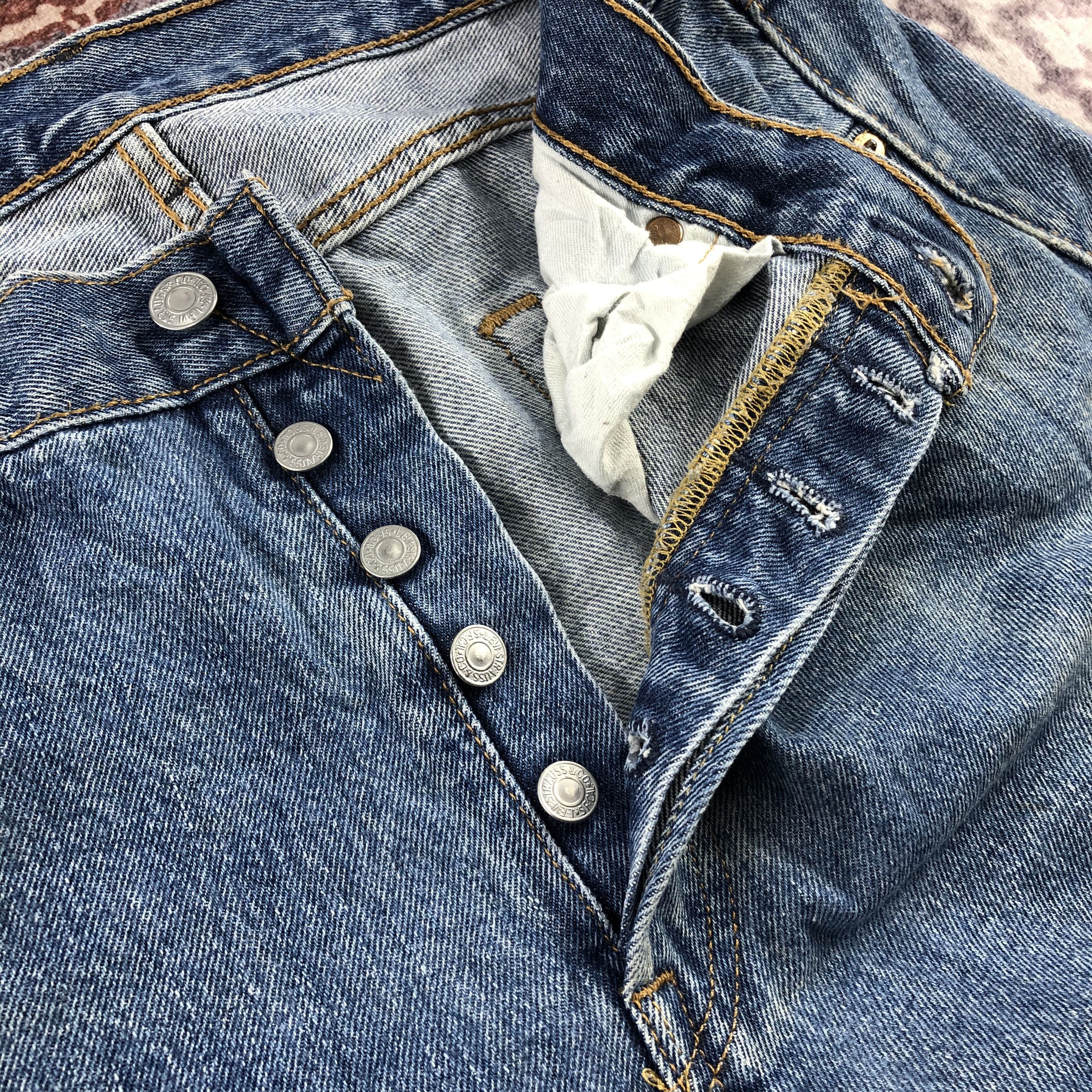 Levi's Vintage Blue Wash Levis 501 Jeans-JM3098 Size US 34 / EU 50 - 11 Thumbnail