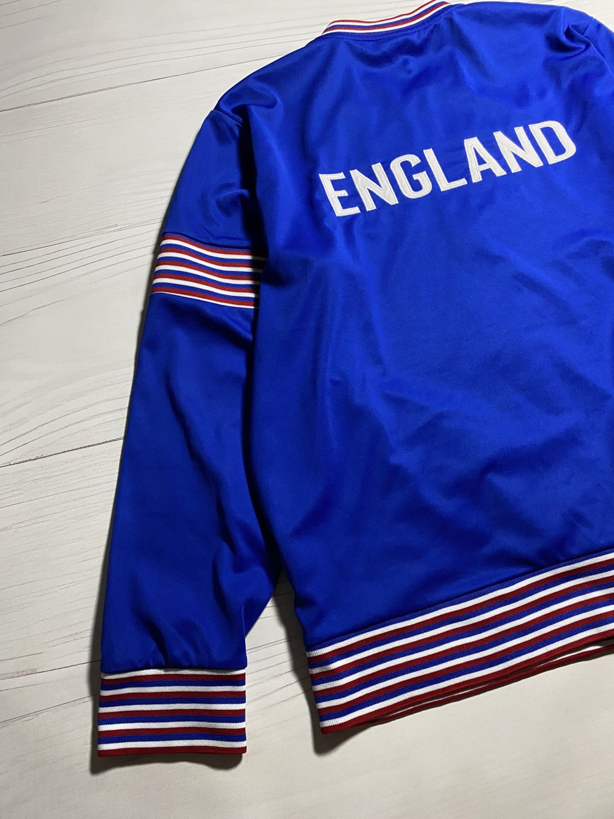 Vintage Vintage Retro England 1974 navy soccer track jacket Size US XL / EU 56 / 4 - 13 Thumbnail