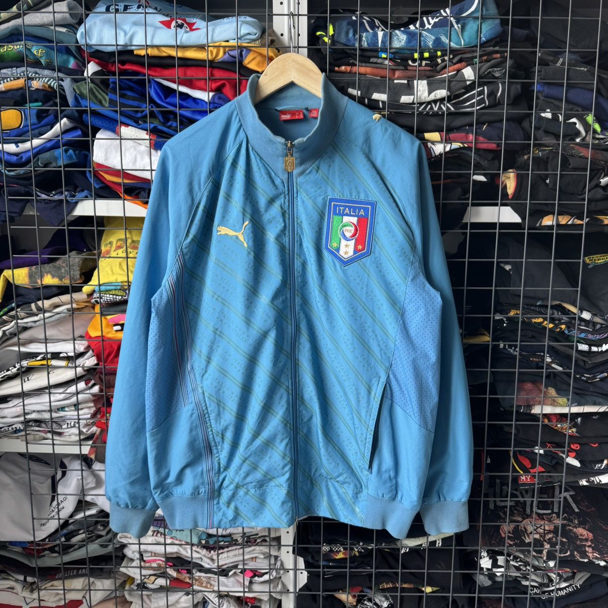 Puma Puma King Italy Soccer Light Track Jacket Size US M / EU 48-50 / 2 - 1 Thumbnail