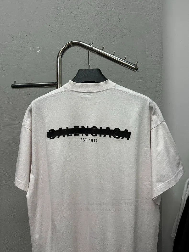 Balenciaga Balenciaga Delete Stripe White Short Sleeve Size US M / EU 48-50 / 2 - 6 Thumbnail