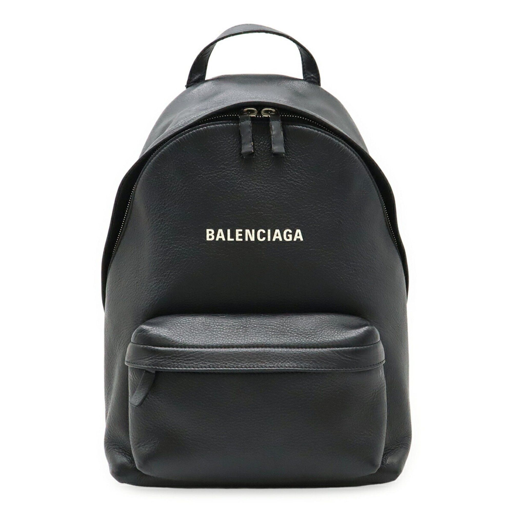 BALENCIAGA Everyday Backpack, Rucksack, Daypack, Leather, Black