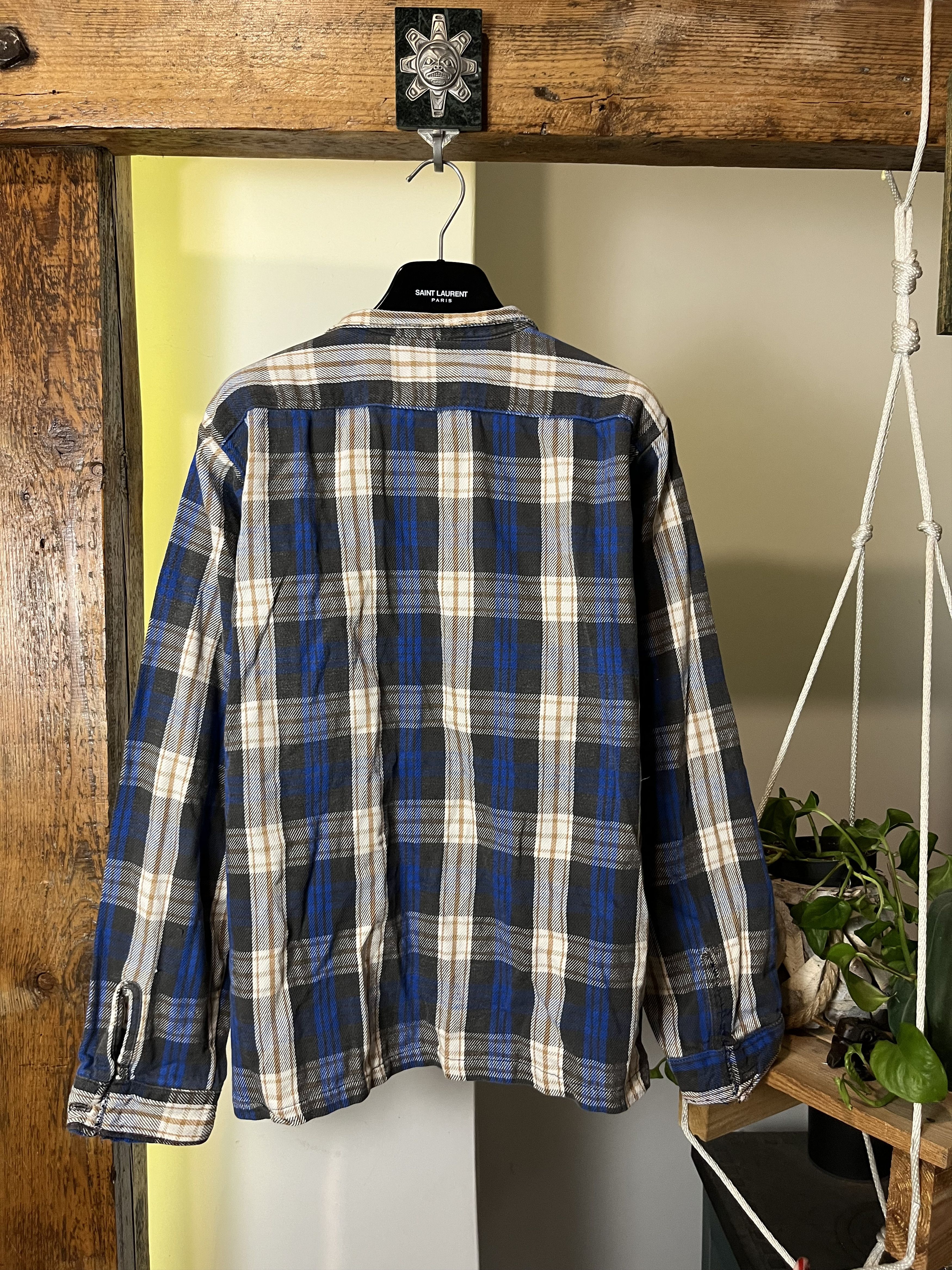 FiveBrother × Vintage Vintage 80s Five Brother Button Down Checked Cotton Shirt Size US M / EU 48-50 / 2 - 2 Thumbnail