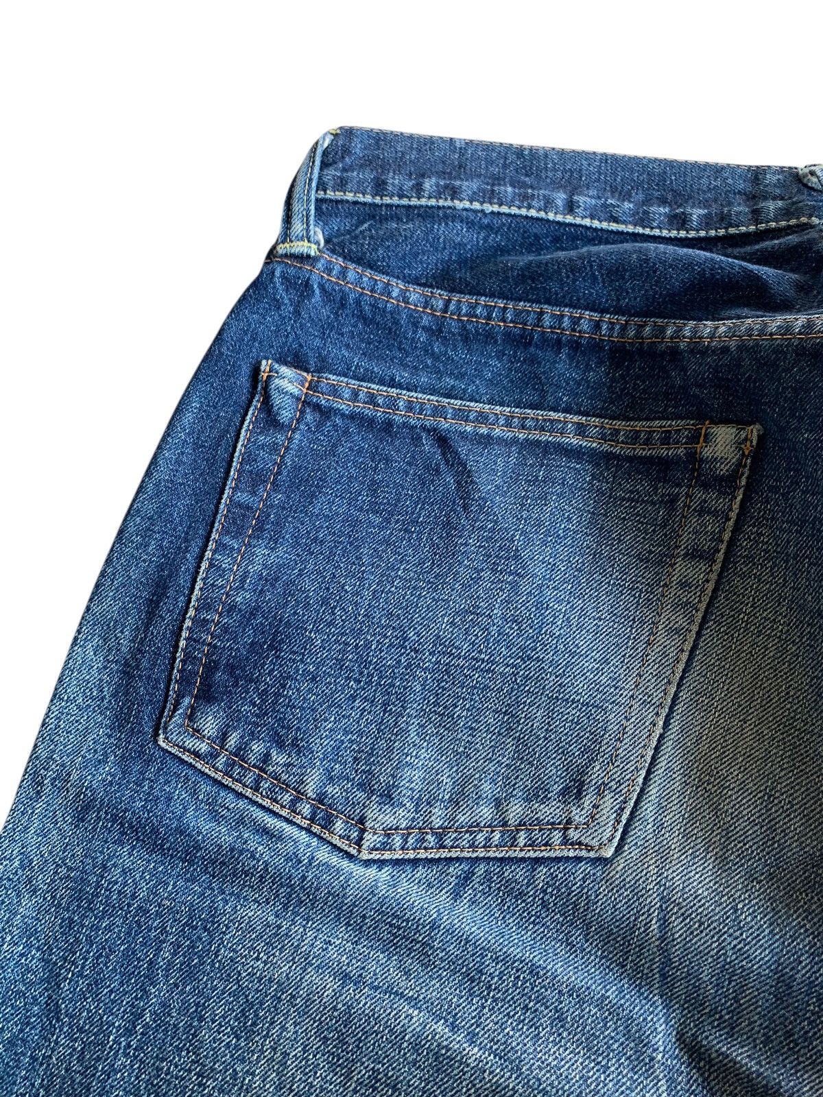 Sugar Cane VINTAGE SWING CHOP SELVEDGE FADED & RUSTY DISTRESSED DENIM Size US 29 - 13 Thumbnail
