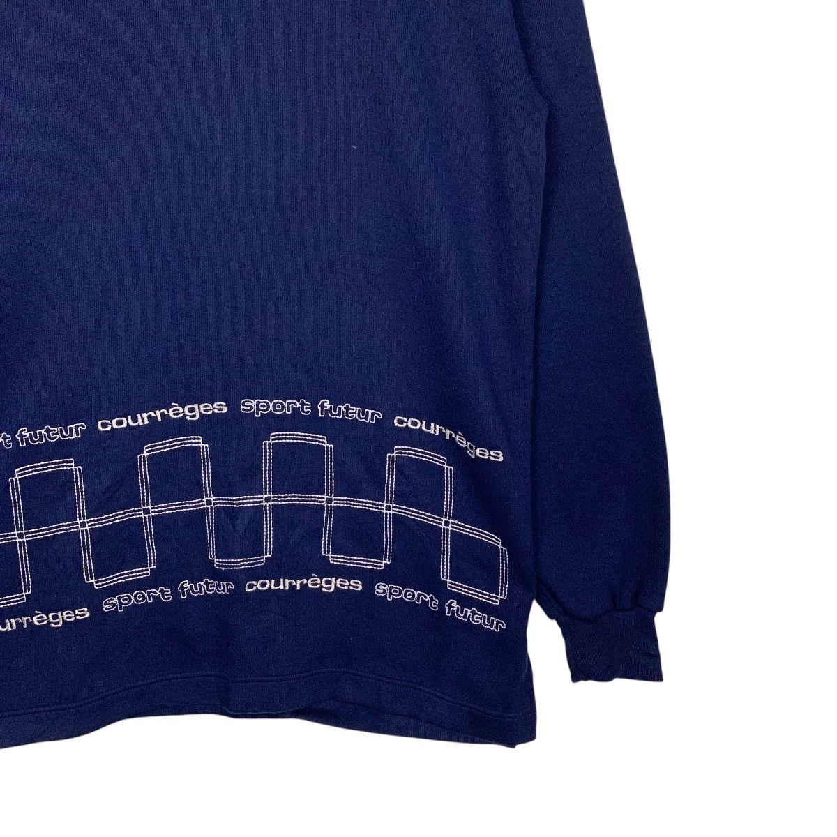 Courreges Vintage COURREGES Embroidery Logo Pullover Sweater #1916-C83 Size M / US 6-8 / IT 42-44 - 4 Thumbnail