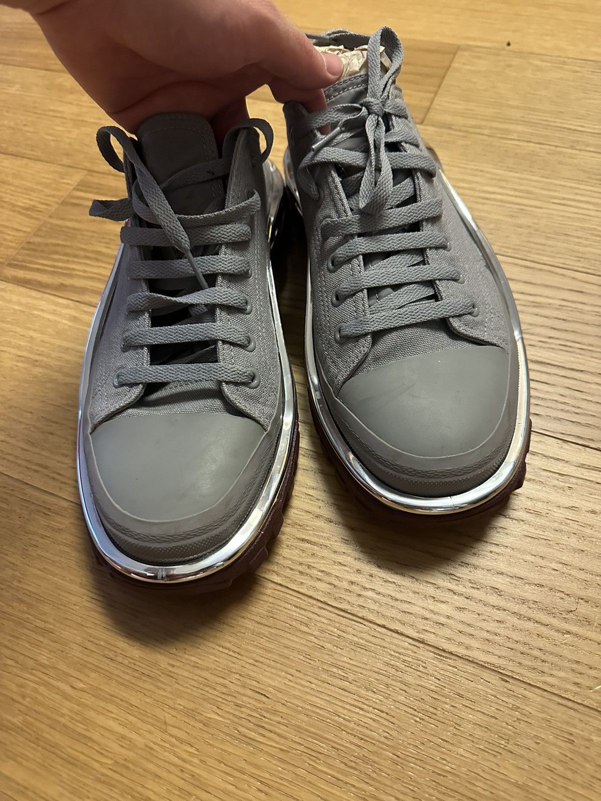 Adidas × Raf Simons Rare!!! Raf Simons x Detroit Runner 'Grey Maroon' sneakers Size US 9 / EU 42 - 8 Thumbnail