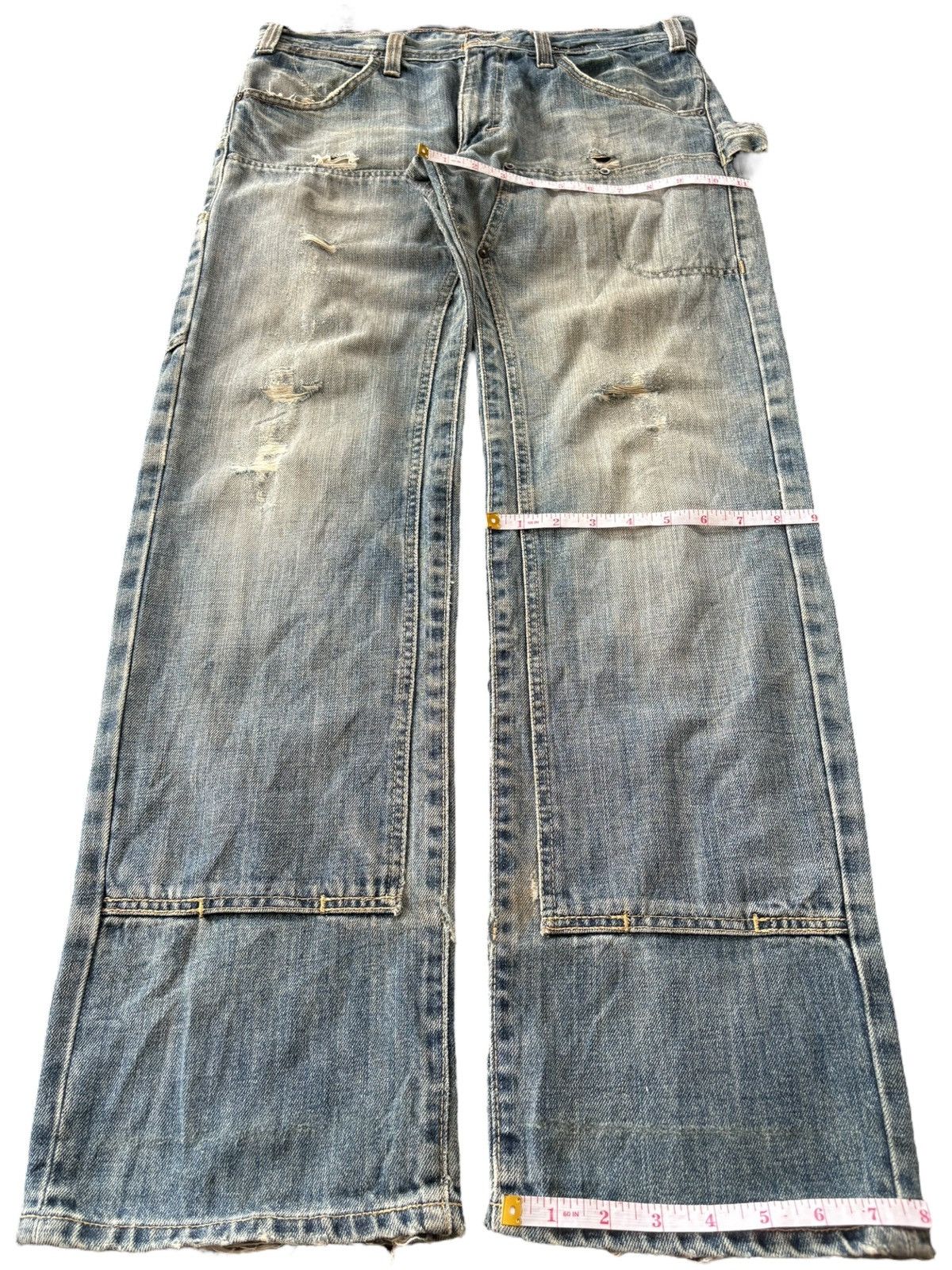 Carhartt Vintage 90s Oxen Workwear Carpenter Double Knee Baggy Jeans Size US 34 / EU 50 - 7 Thumbnail