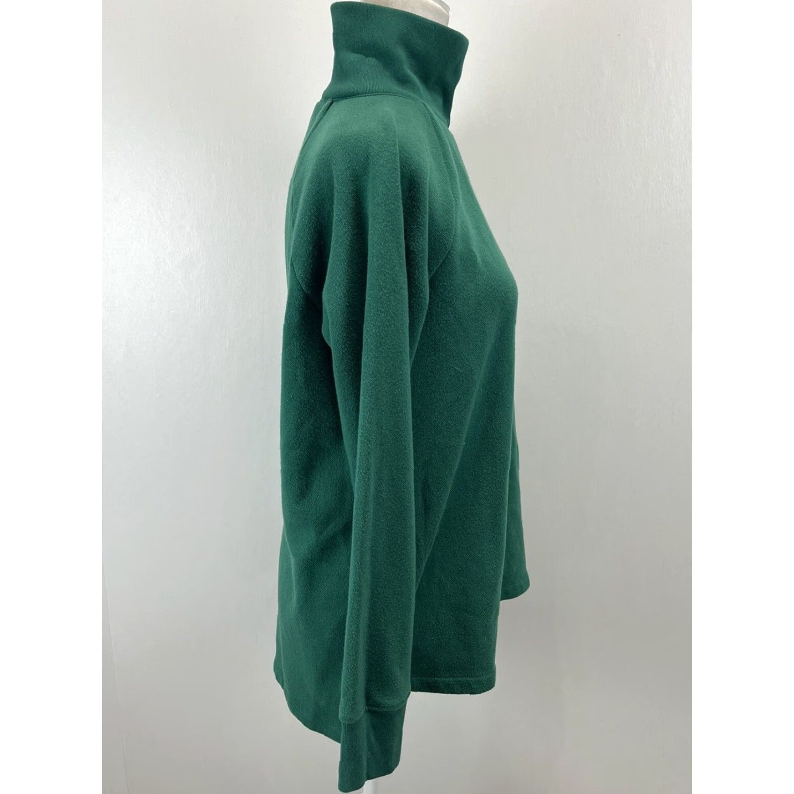 J.Crew J. Crew Green Long Sleeve Tunic Sweatshirt Women's Small Size S / US 4 / IT 40 - 4 Thumbnail