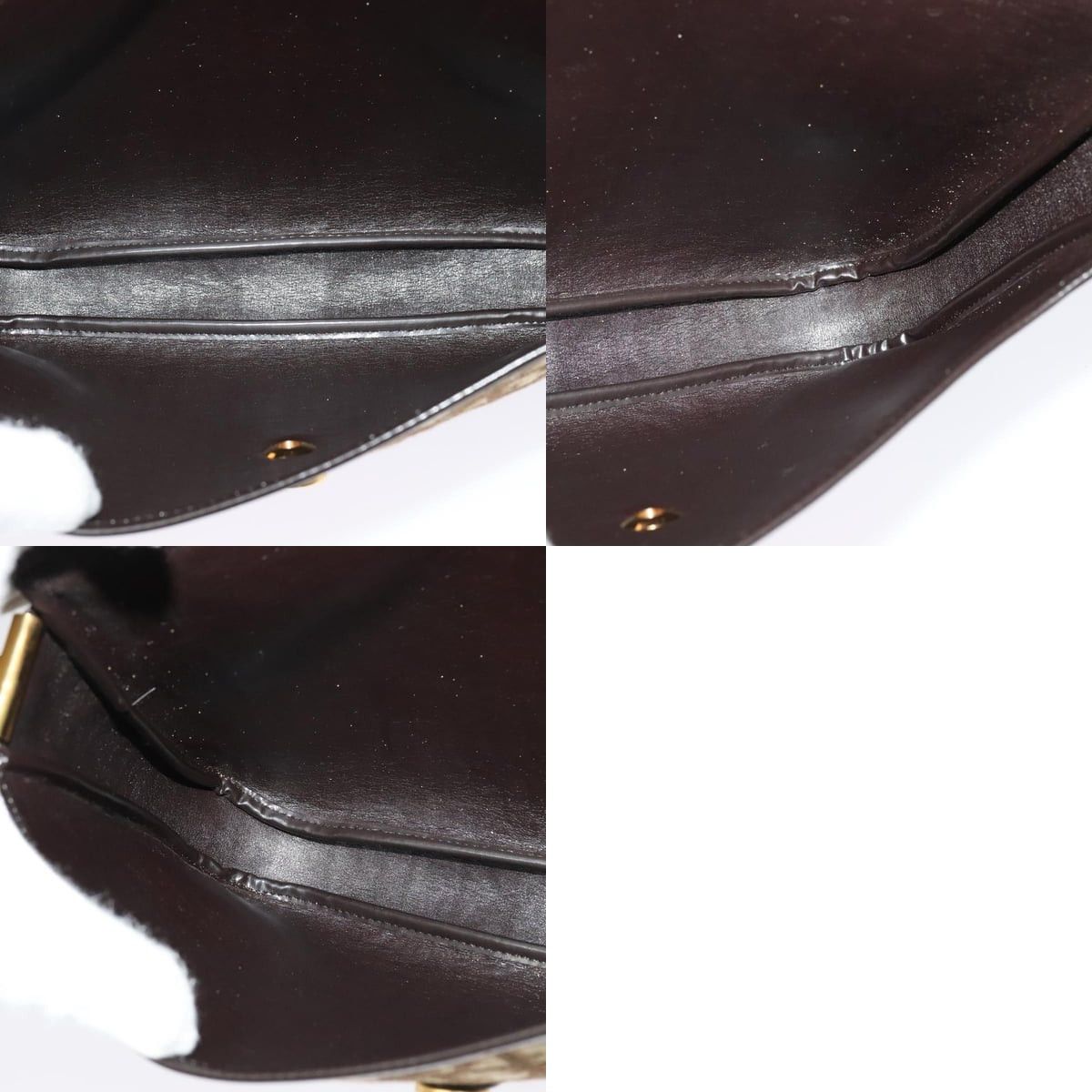 Dior DIOR Trotter Canvas Shoulder Bag Brown Gold Size ONE SIZE - 12 Thumbnail
