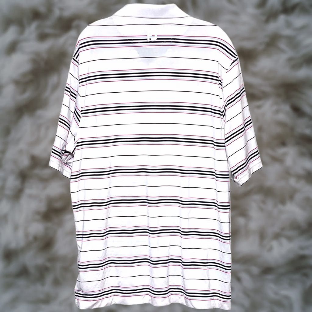 Footjoy FootJoy Polo Shirt Mens L White Striped Athleisure Preppy Casual Activewear Workwear Golf Shirt Size US L / EU 52-54 / 3 - 1 Thumbnail