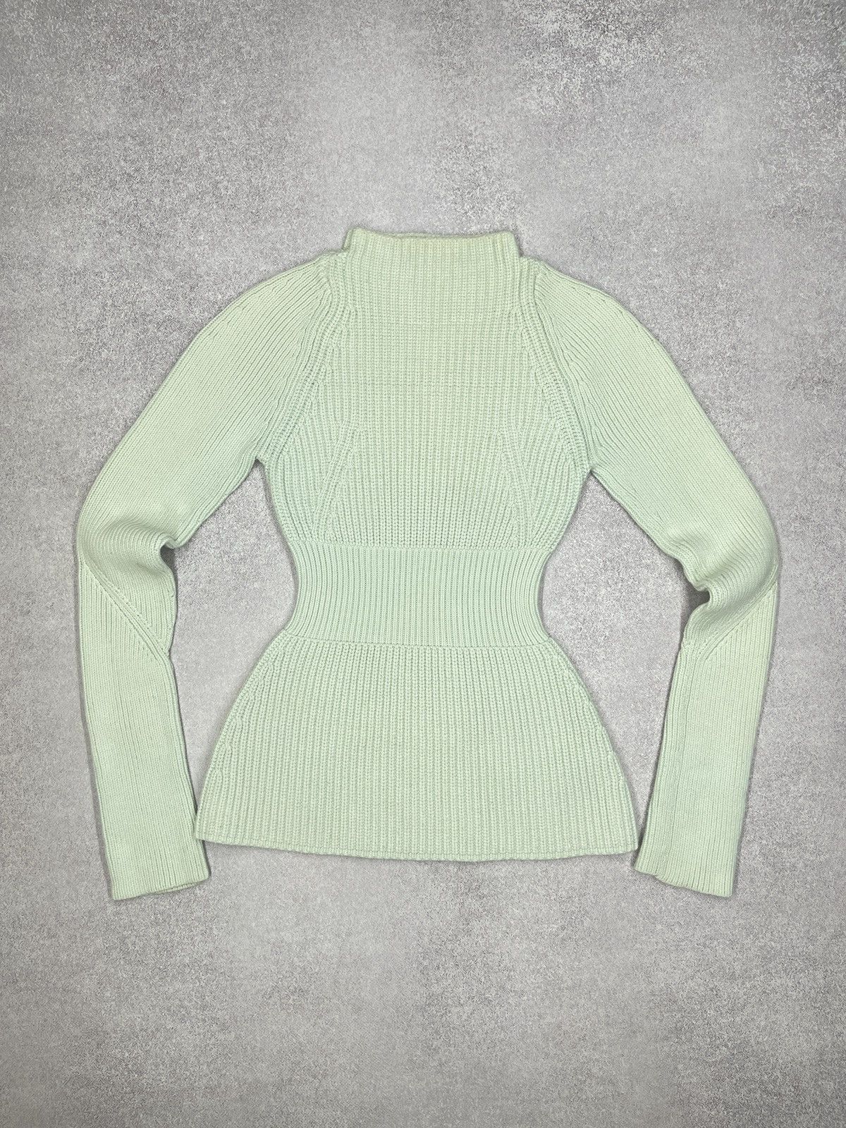 Alexander Wang Womens Alexander Wang Knitted Turtleneck Sweater Mint Color Size XS / US 0-2 / IT 36-38 - 2 Thumbnail