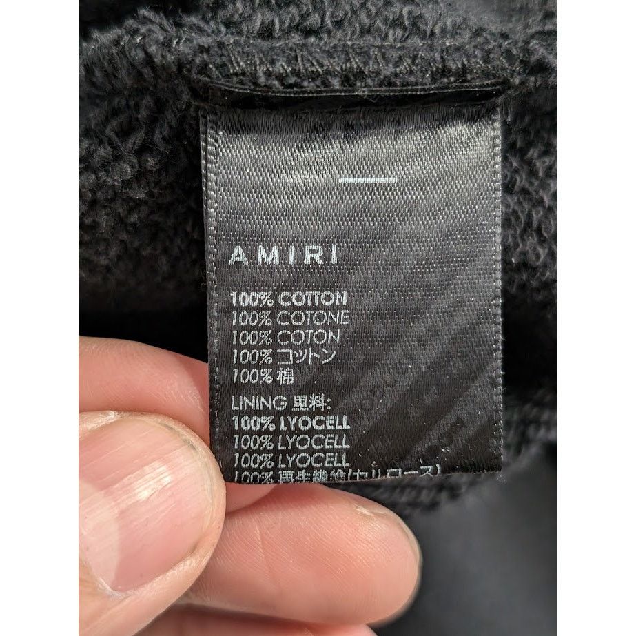 Amiri o1rshd1 Q:4 / Cracked Dye Core Logo Hoodie in Black Size US S / EU 44-46 / 1 - 20 Thumbnail