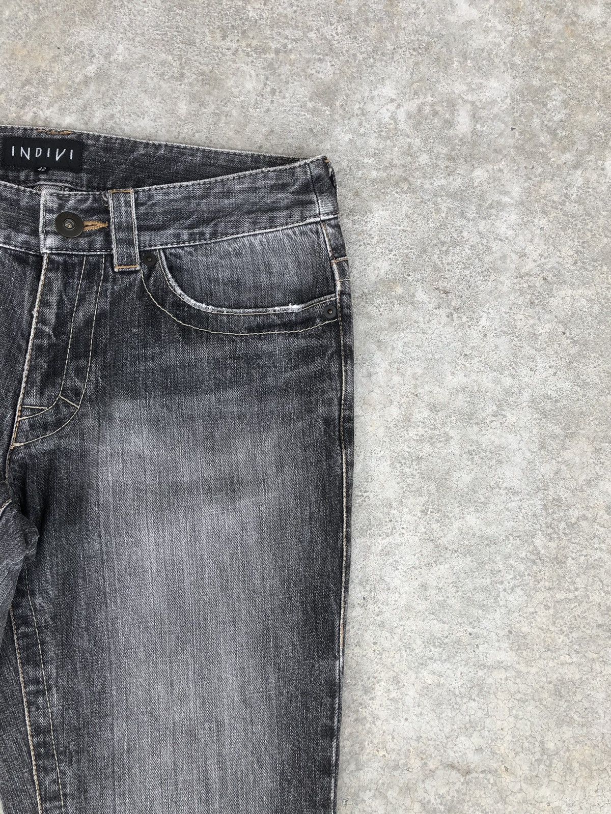 Japanese Brand Japanese Indivi Flared Jeans Distressed Jeans Size US 32 / EU 48 - 5 Thumbnail