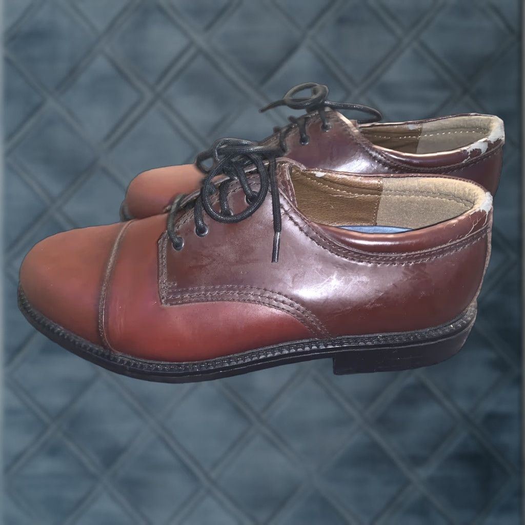 Dockers DOCKERS Mens Brown Leather Lace Up Oxford Cap Toe Dress Shoes Size 10W 090-2219 Mens Shoes Dress Oxford Brown Leather Cap Toe Lace-Up 10W Shoes Size ONE SIZE - 1 Thumbnail