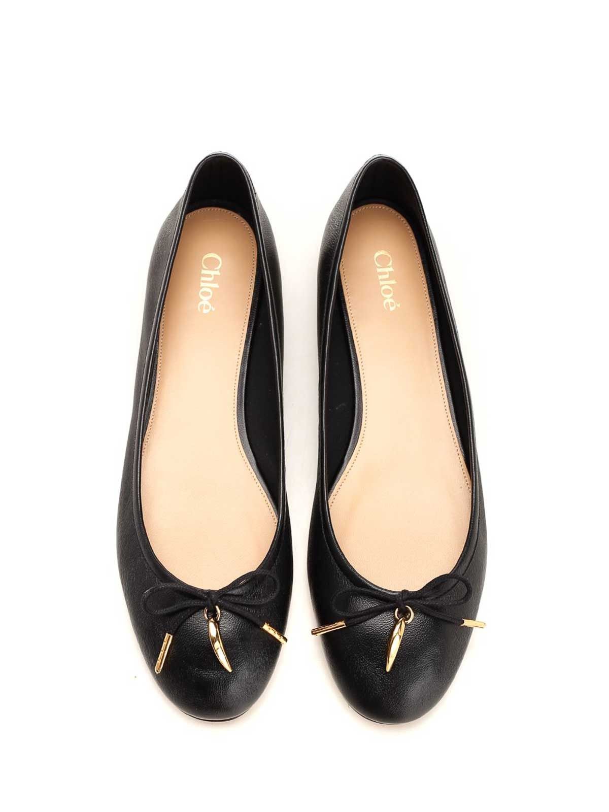Chloe o1loc1c10226 Banana Ballerinas in Black Size US 9 / IT 39 - 5 Thumbnail