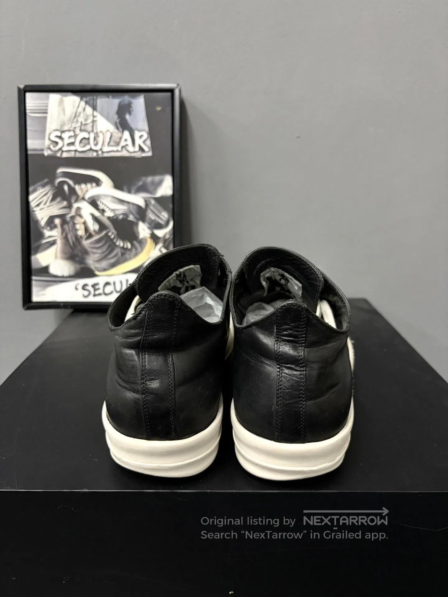 Rick Owens Rick Owens 16SS Men's Black White Low. Size US 7.5 / EU 40-41 - 7 Thumbnail