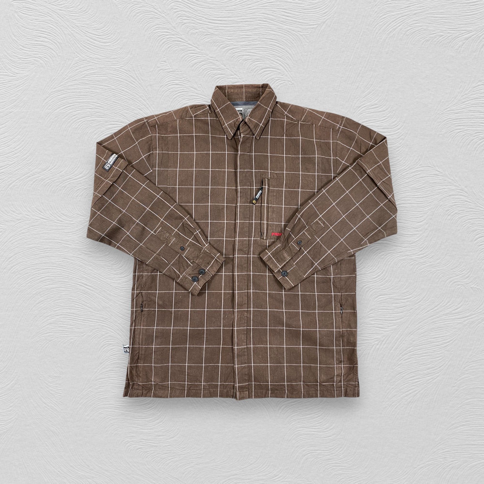 Japanese Brand Vintage Japanese Brand Freaky Massive Flannel Jacket-J286 Size US L / EU 52-54 / 3 - 4 Thumbnail