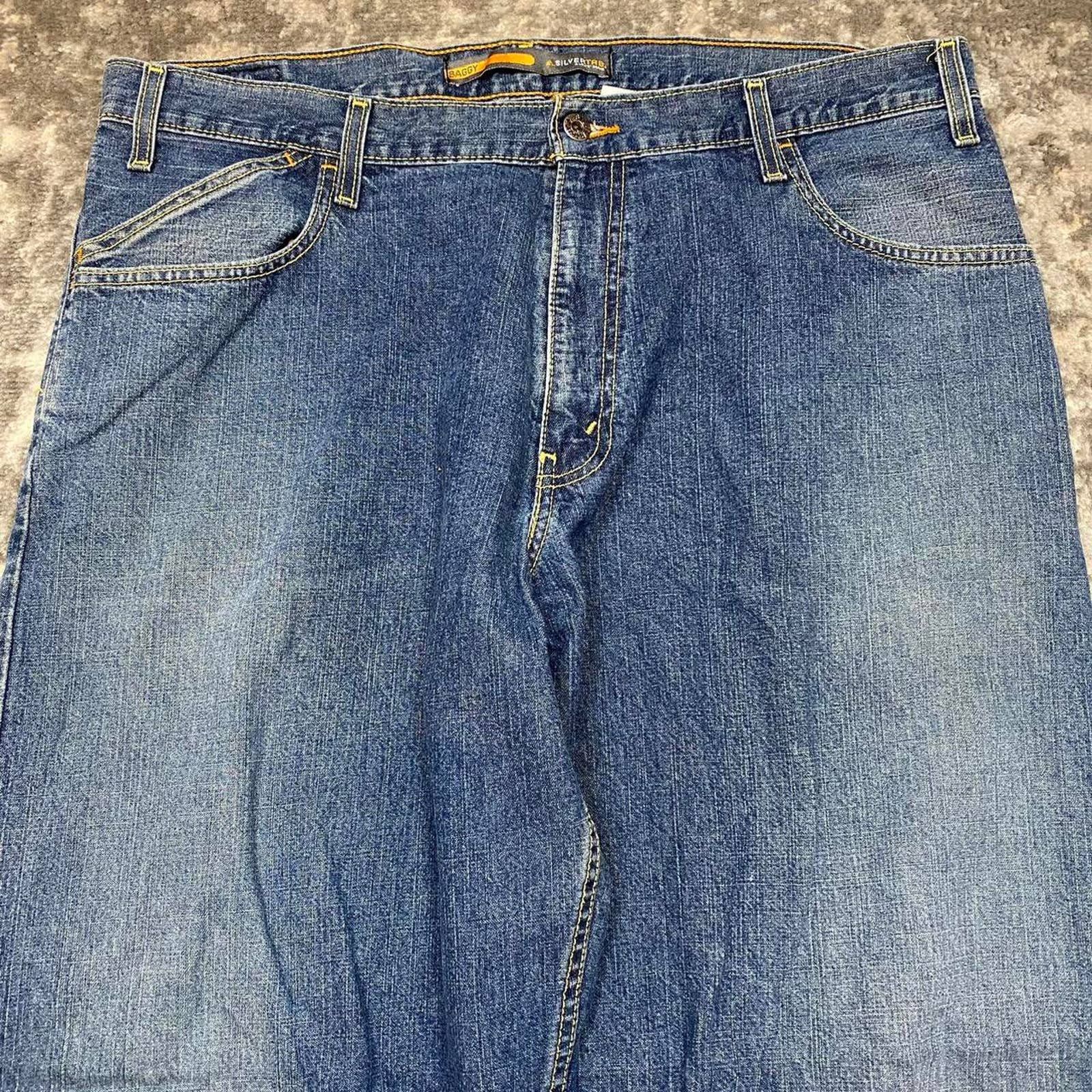 Levi's Crazy Vintage Y2K Levi's Silvertab Baggy Denim Jeans Skater Size US 38 / EU 54 - 2 Thumbnail
