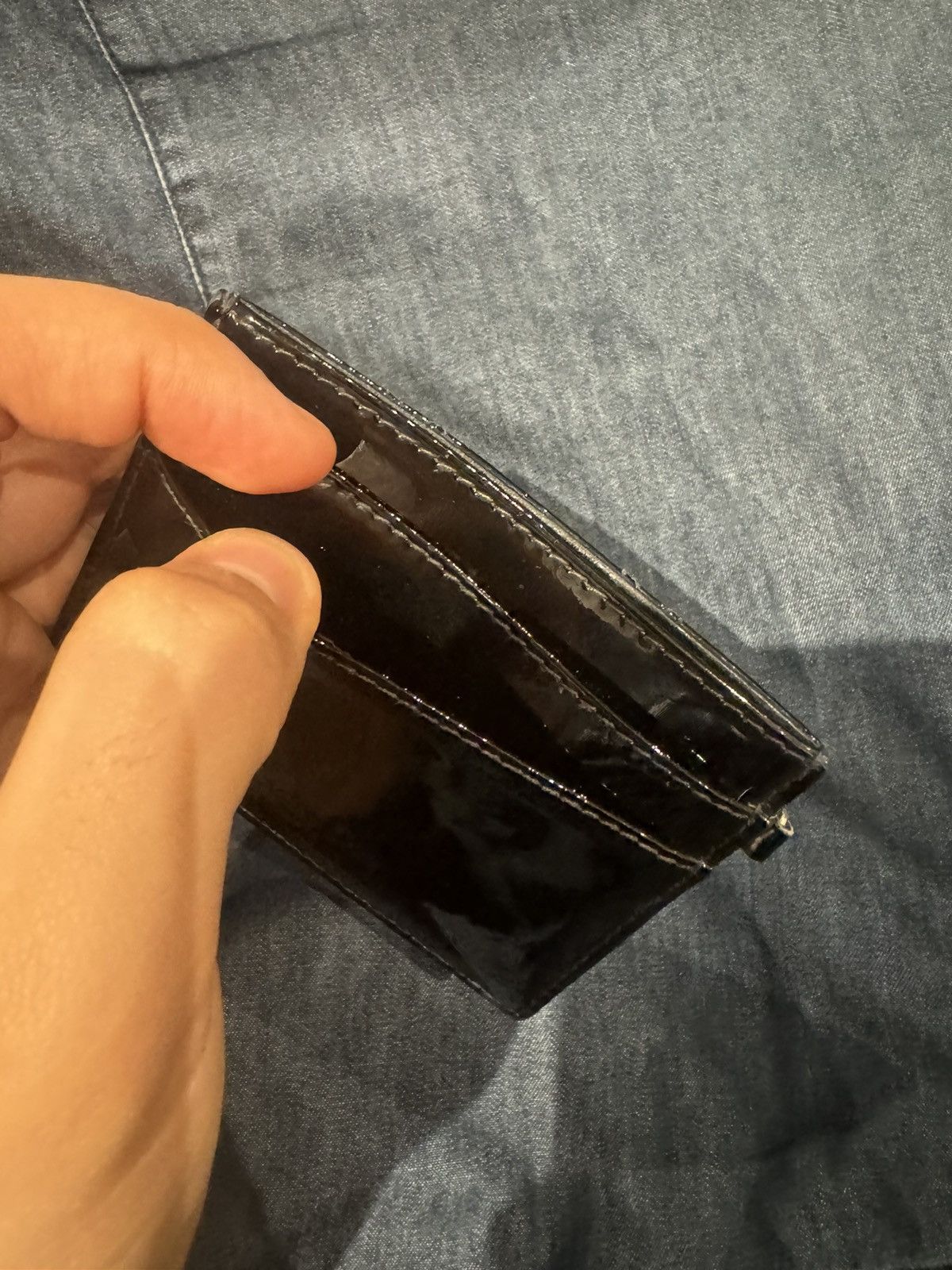 Dior Christian Dior Miss Dior Leather Quilted Card Holder Wallet Size ONE SIZE - 3 Thumbnail