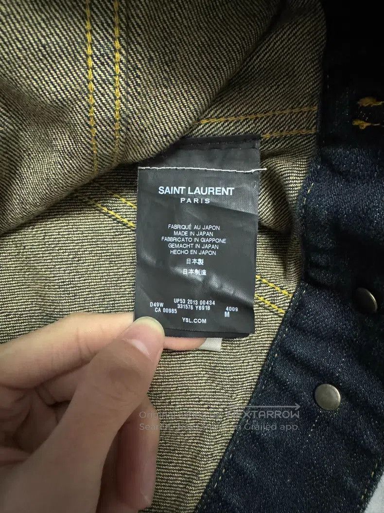Saint Laurent Paris Saint Laurent Paris Original Crystal Denim Jacket Size US M / EU 48-50 / 2 - 5 Thumbnail