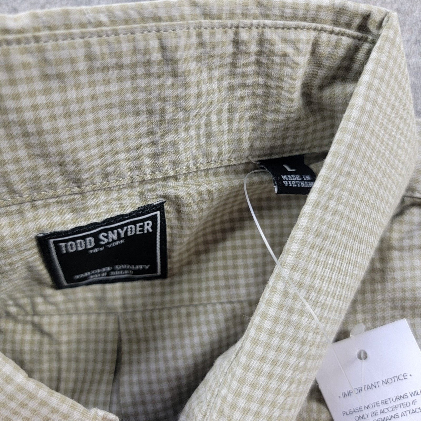 Todd Snyder Todd Snyder Gingham Favorite Button Down Shirt *Read* Size US L / EU 52-54 / 3 - 7 Thumbnail