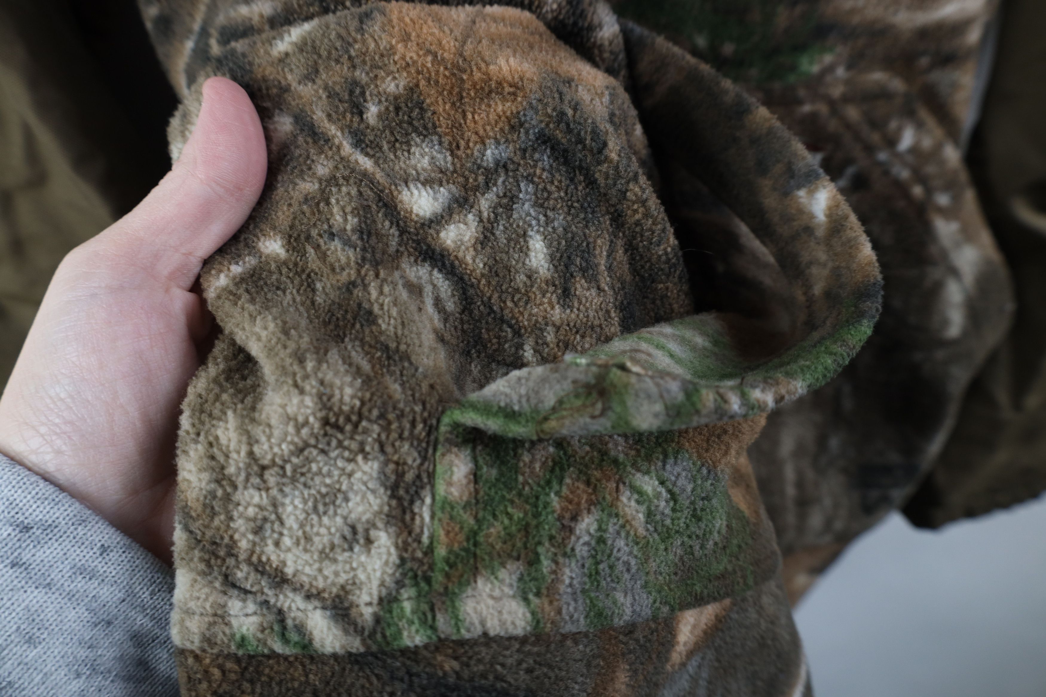 Vintage Vintage 90s Y2K Streetwear Camouflage Fleece Hoodie Jacket Size US XXL / EU 58 / 5 - 5 Thumbnail