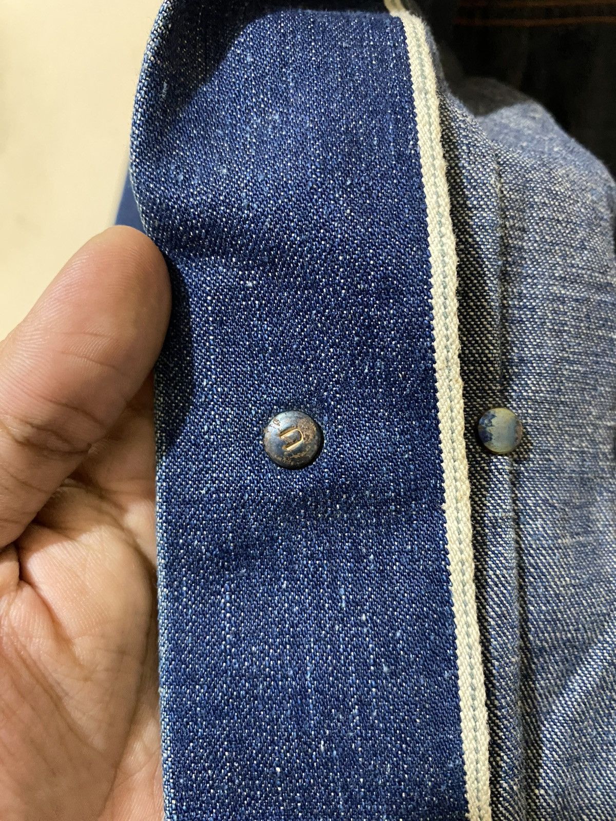 Vintage True 1940 Denim Jacket Union Made WWII Selvedge Donut Button Size US XS / EU 42 / 0 - 9 Thumbnail