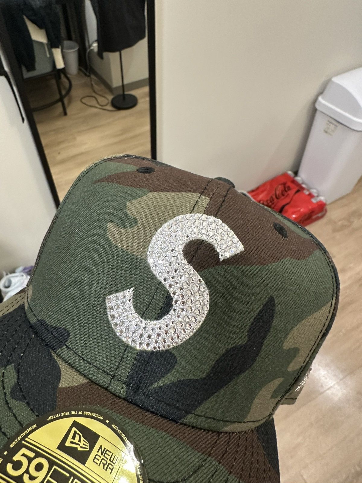 Supreme × Swarovski Supreme Swarovski fitted hat Size ONE SIZE - 7 Thumbnail