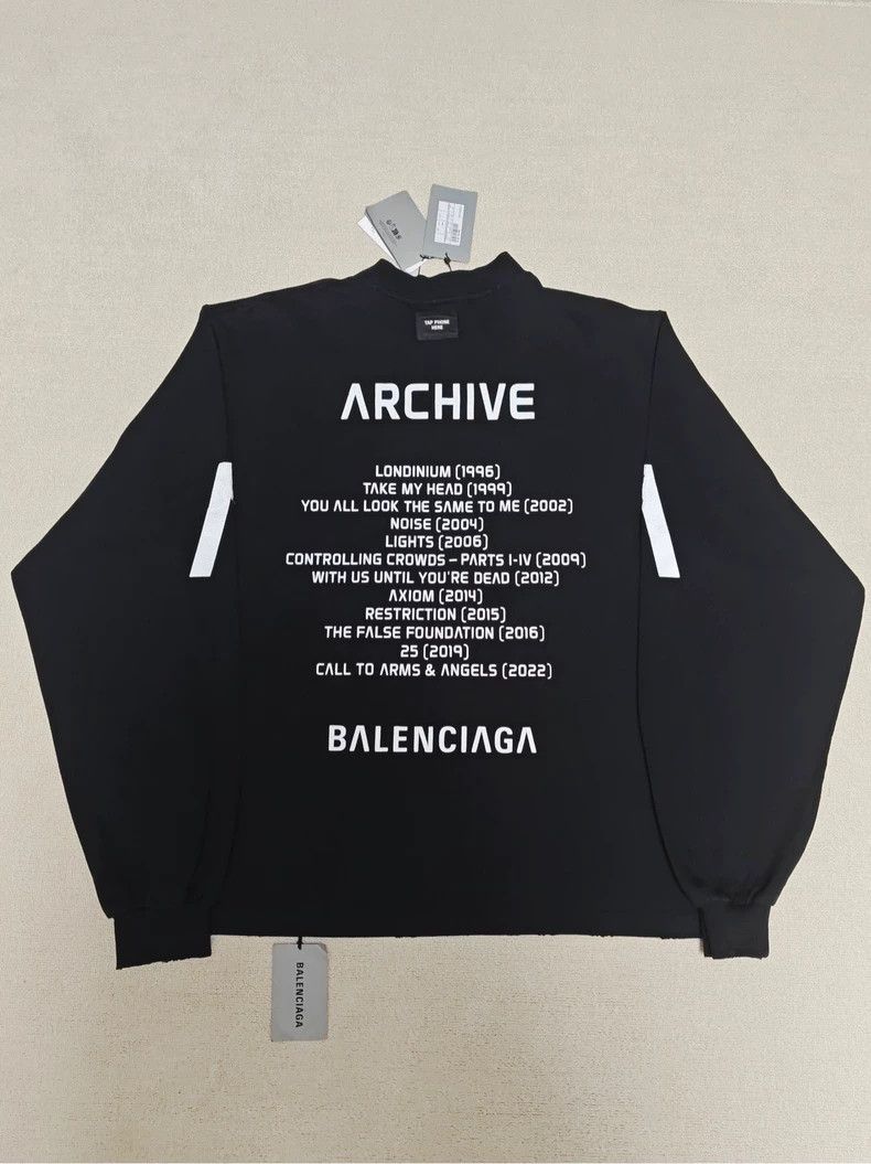 Balenciaga Balenciaga 24ss Black and White Archive Apple Music Limite Size US XS / EU 42 / 0 - 3 Thumbnail