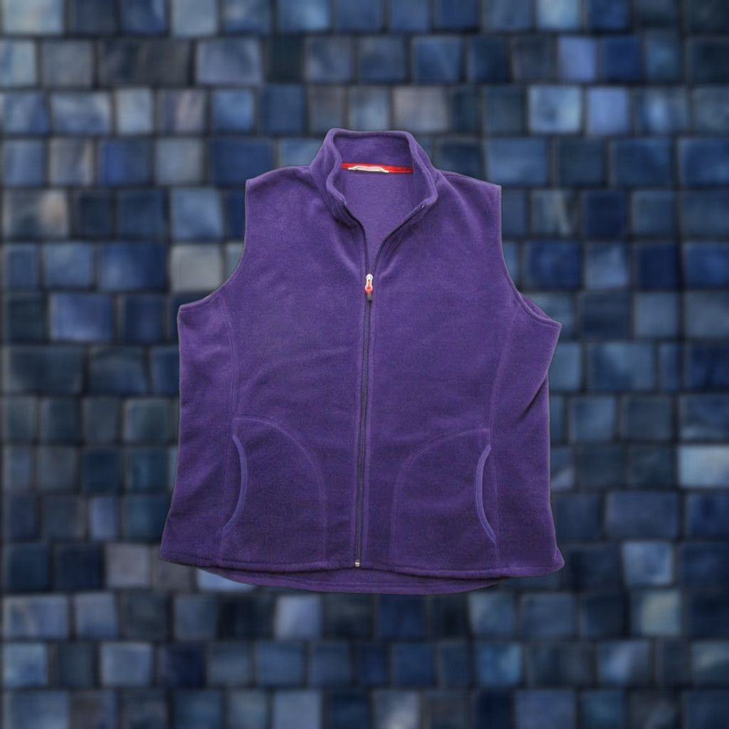 Vintage Woolrich Vest Purple Fleece Full Zip XS? Size XL / US 12-14 / IT 48-50 - 1 Thumbnail