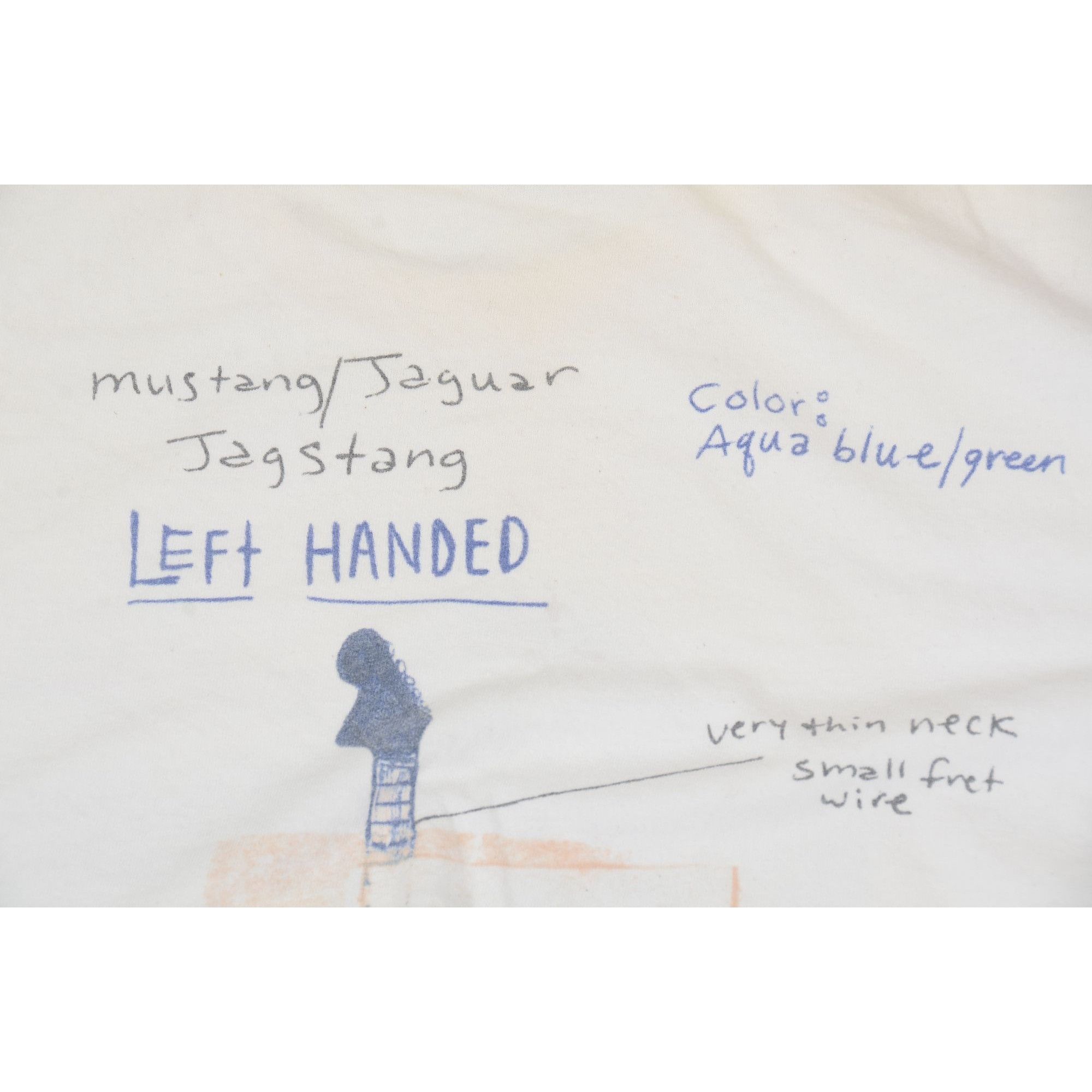 Anvil Vintage Kurt Cobain x Nirvana 2003 Jagstang Left-Handed Guit Size US XL / EU 56 / 4 - 6 Thumbnail