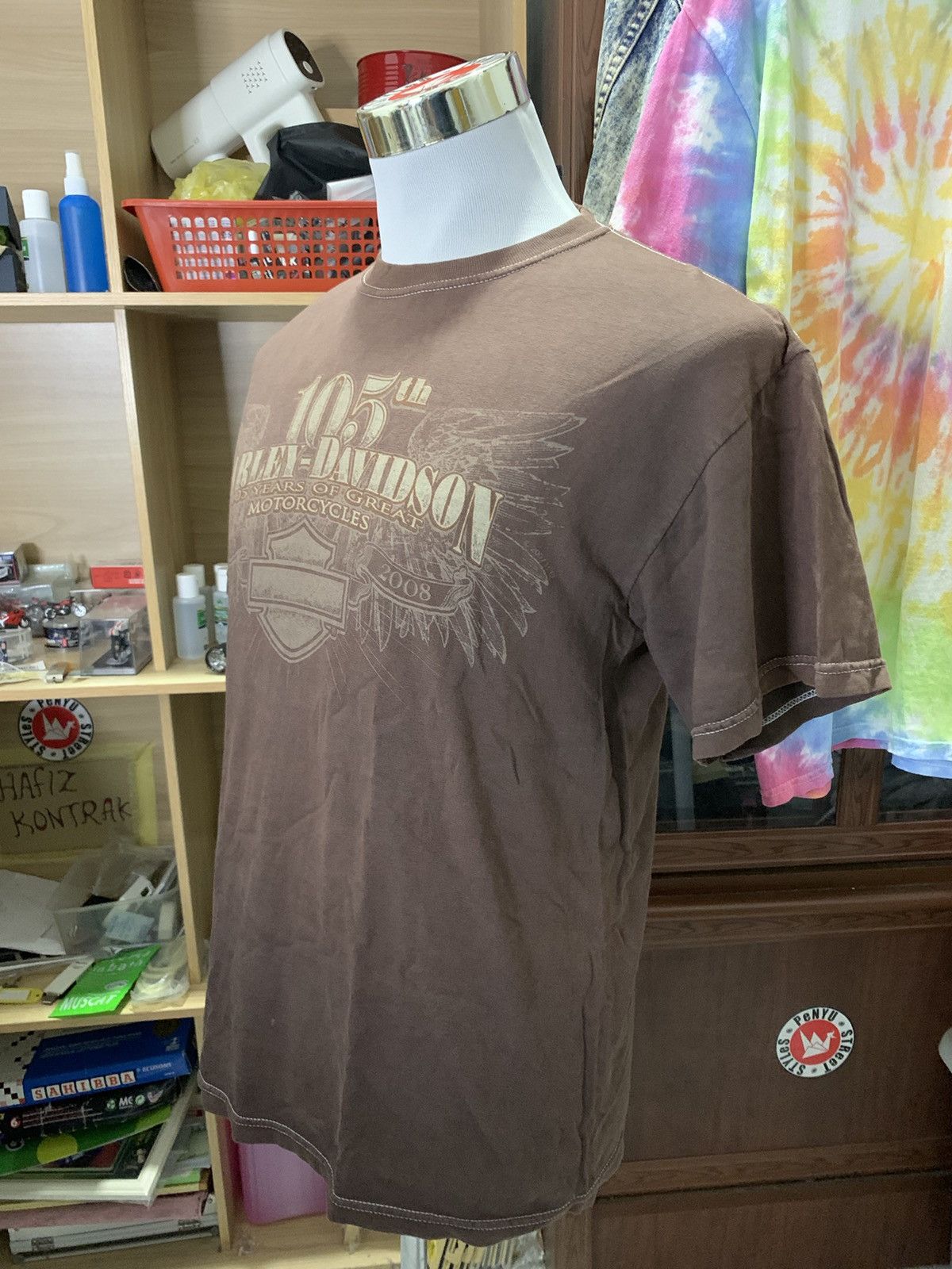 Harley Davidson VINTAGE Y2K HARLEY DAVIDSON 2008 FADED TEE Size US M / EU 48-50 / 2 - 4 Thumbnail