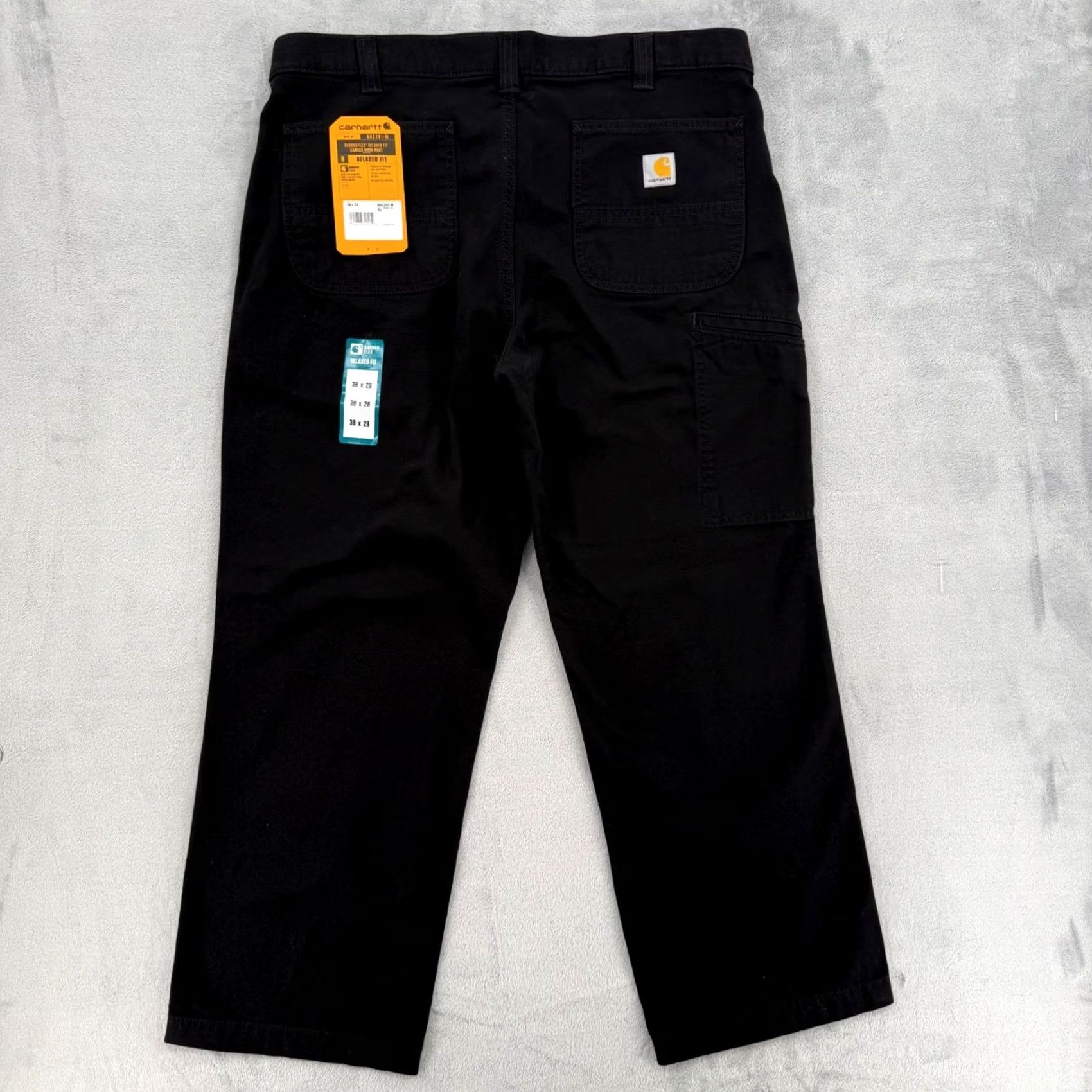 Carhartt VINTAGE Carhartt Relaxed Fit Black Work Pants Mens Cotton Canvas Utility Carpenter 38x28 Size US 38 / EU 54 - 7 Thumbnail
