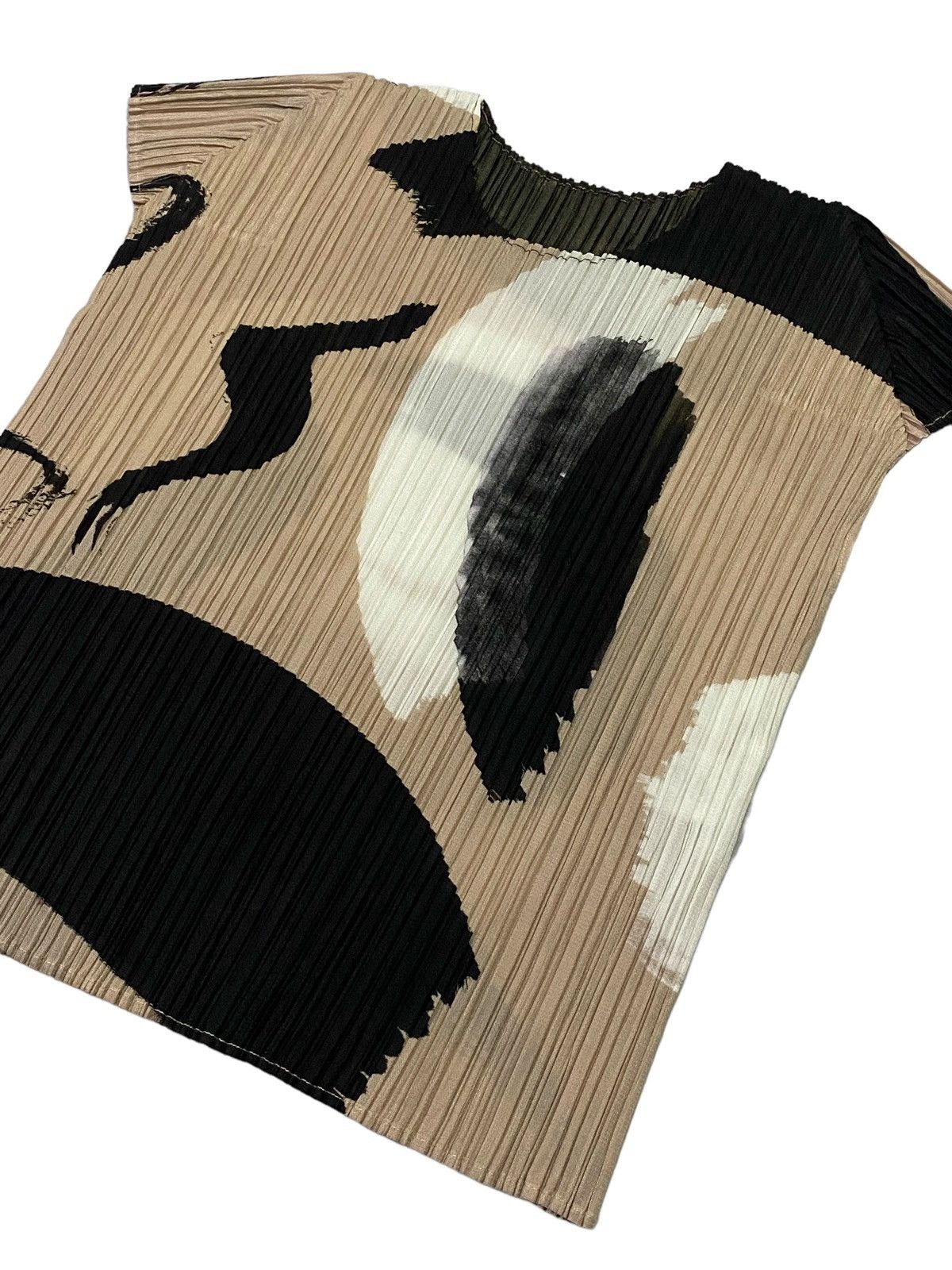 Pleats Please Issey Miyake Pleats Please Issey Miyake Pleated Abstract Print Plisse Top Size M / US 6-8 / IT 42-44 - 13 Thumbnail