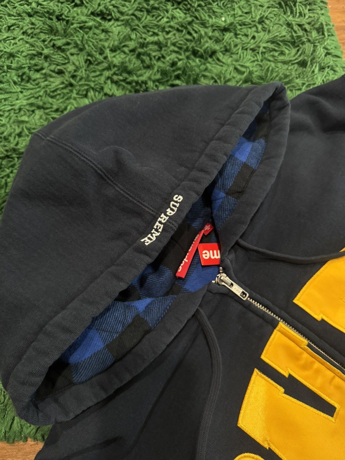 S4LEM × Supreme Supreme Salem Navy / Yellow Zip Up Size US L / EU 52-54 / 3 - 3 Thumbnail
