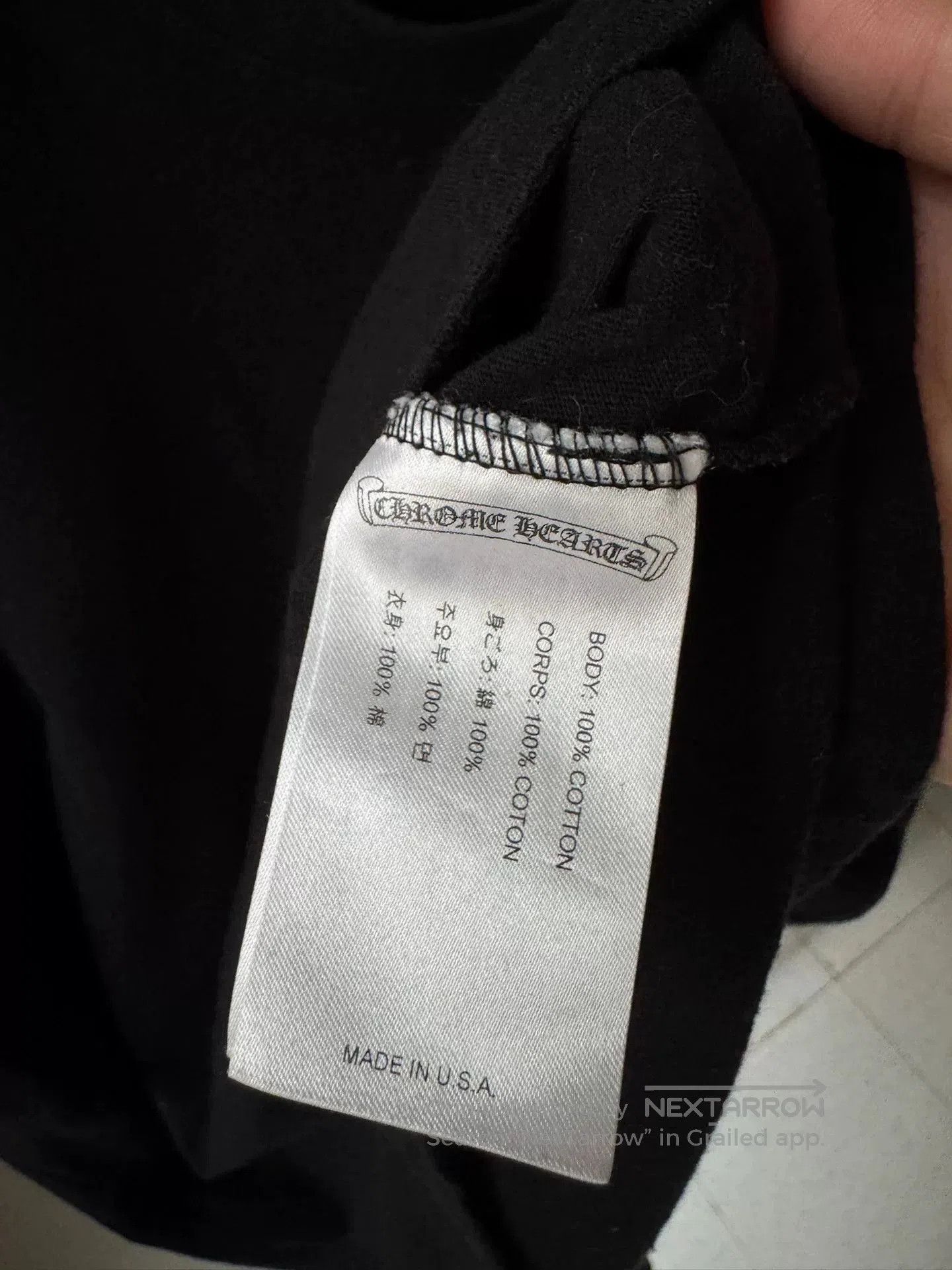 Chrome Hearts Chrome Hearts Classic Black Print Short Sleeve T. Size US L / EU 52-54 / 3 - 5 Thumbnail