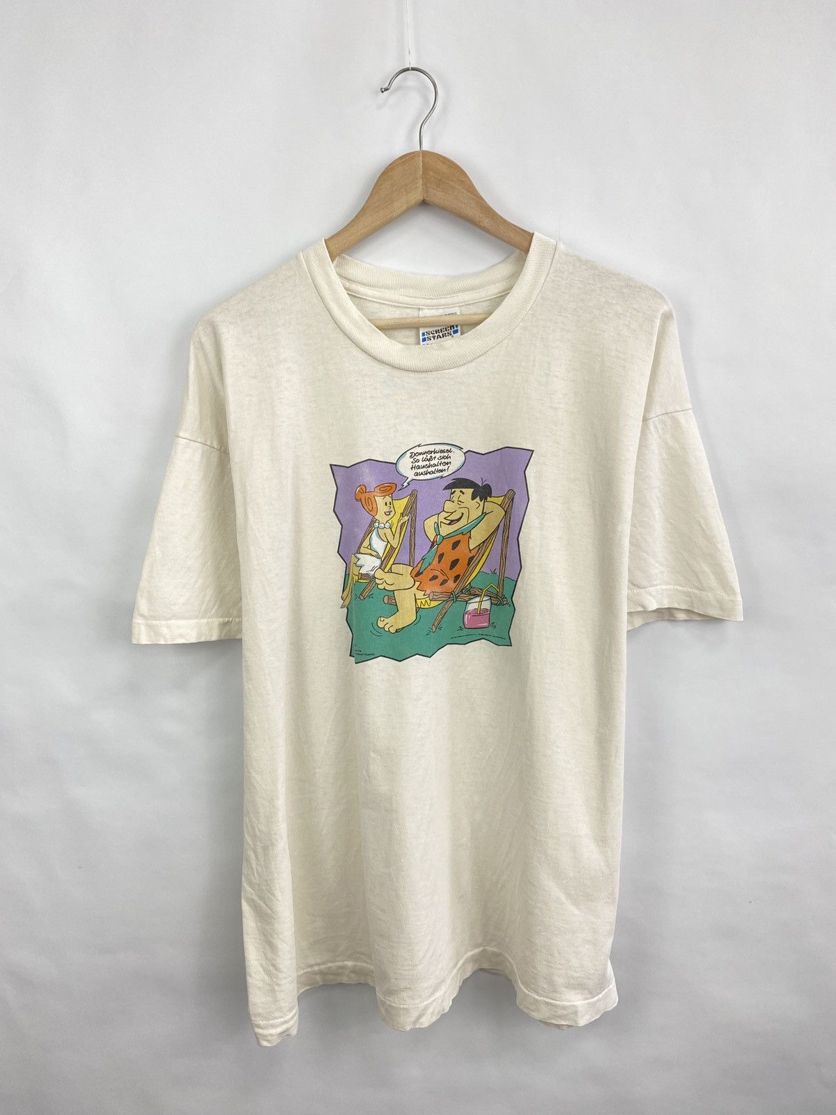 Cartoon Network 🇺🇸 Vintage 1997 The Flintstones Retro T-Shirt Rare Hype Y2K Size US XL / EU 56 / 4 - 3 Thumbnail