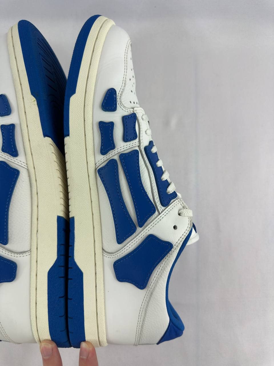 Amiri Amiri Skel Top Low 'White Blue' Sneakers Size US 12 / EU 45 - 12 Thumbnail