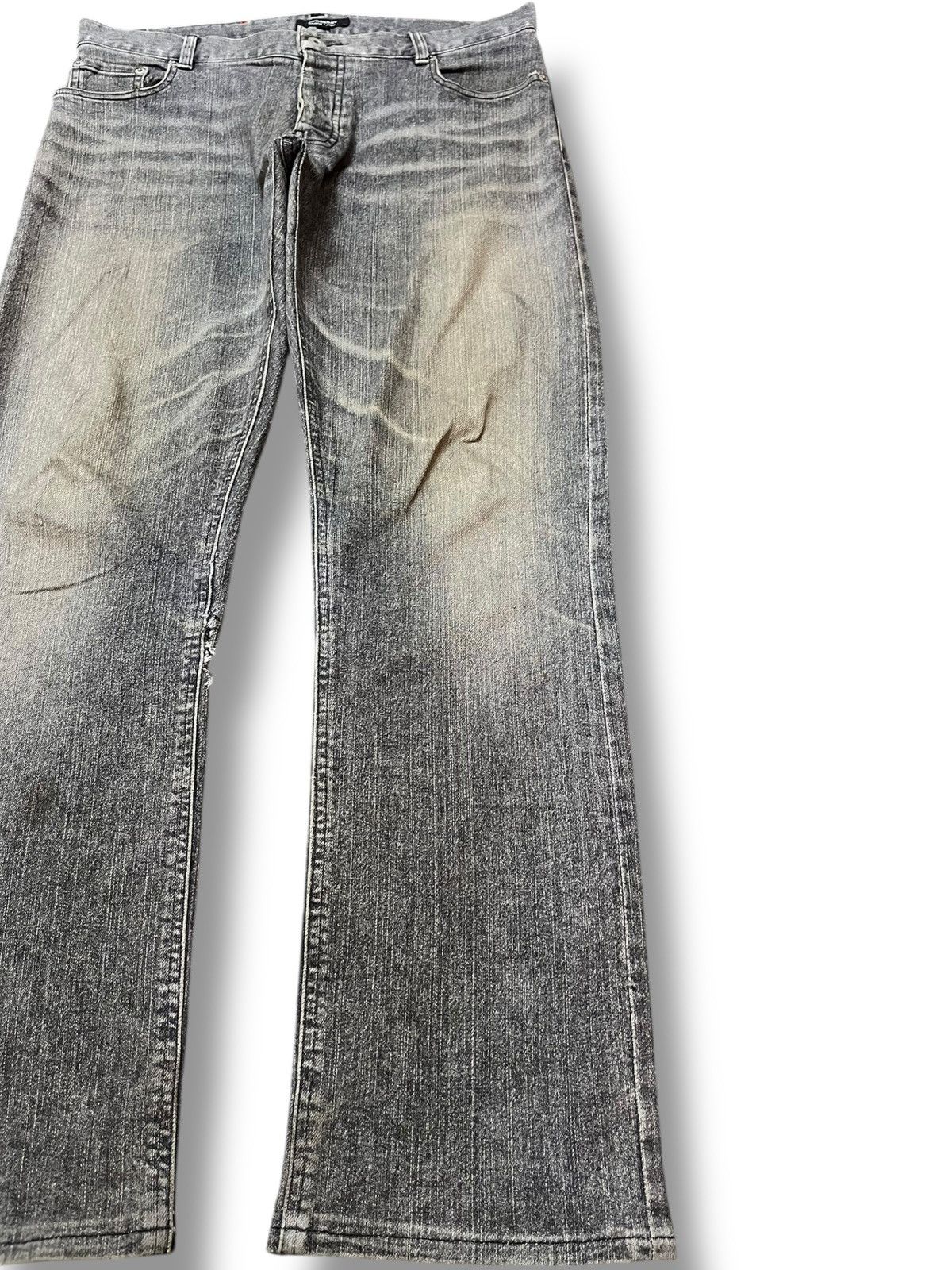 Burberry Vintage Burberry Black Label Mudwash Distressed Denim Size US 33 - 4 Thumbnail