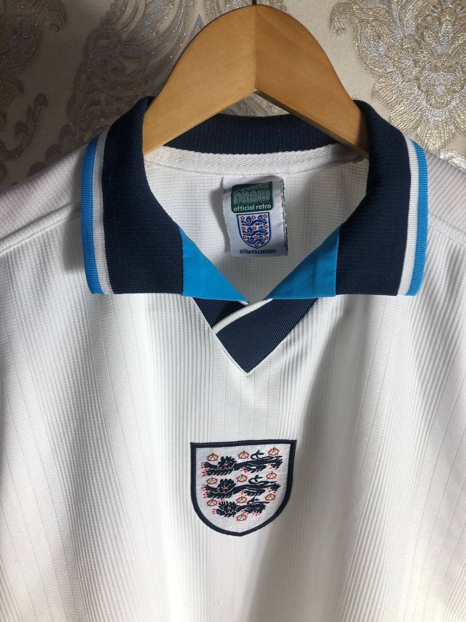 Vintage VERY RARE ENGLAND RETRO SOCCER JERSEY MANCHESTER Y2K 90s Size US M / EU 48-50 / 2 - 4 Thumbnail