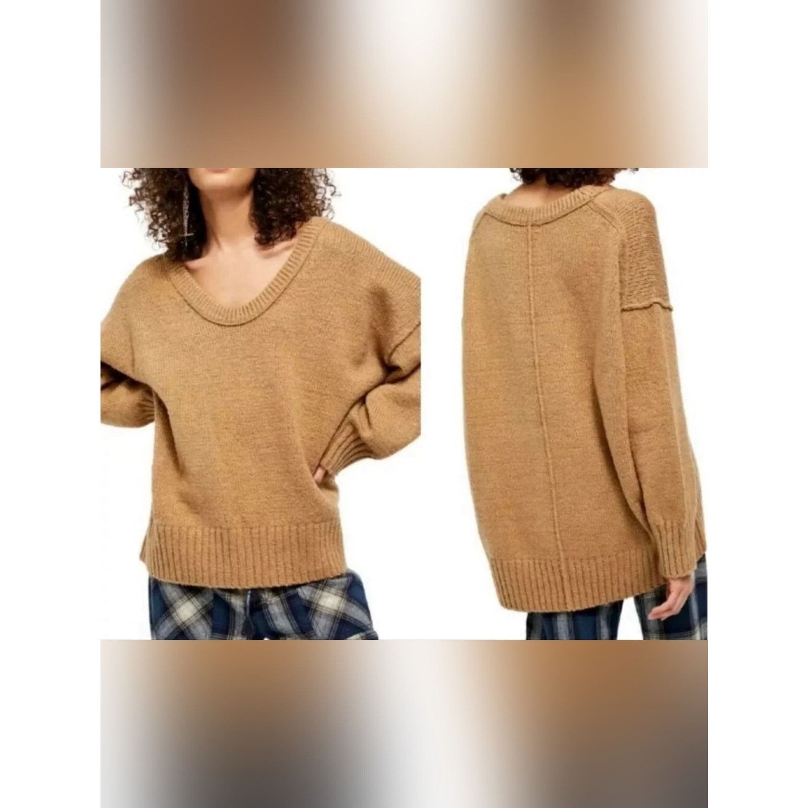 Free People Free People Desert Camel Long Sleeve Brookside XS New Size XS / US 0-2 / IT 36-38 - 5 Thumbnail