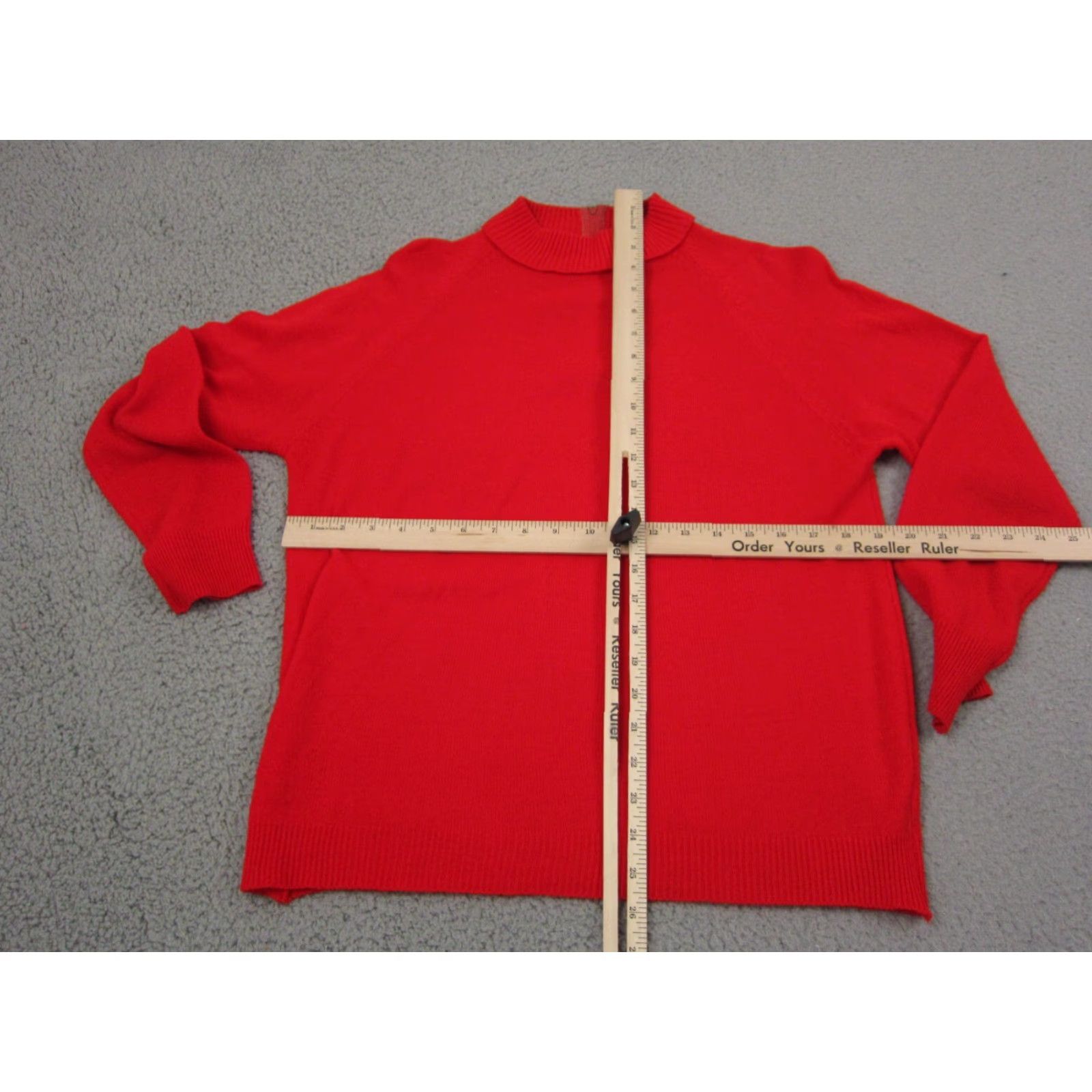 Vintage VINTAGE True Vintage Sweater Womens 40 Red High Neck Long Sleeve Knit 60s 70s Casual Size S / US 4 / IT 40 - 7 Thumbnail