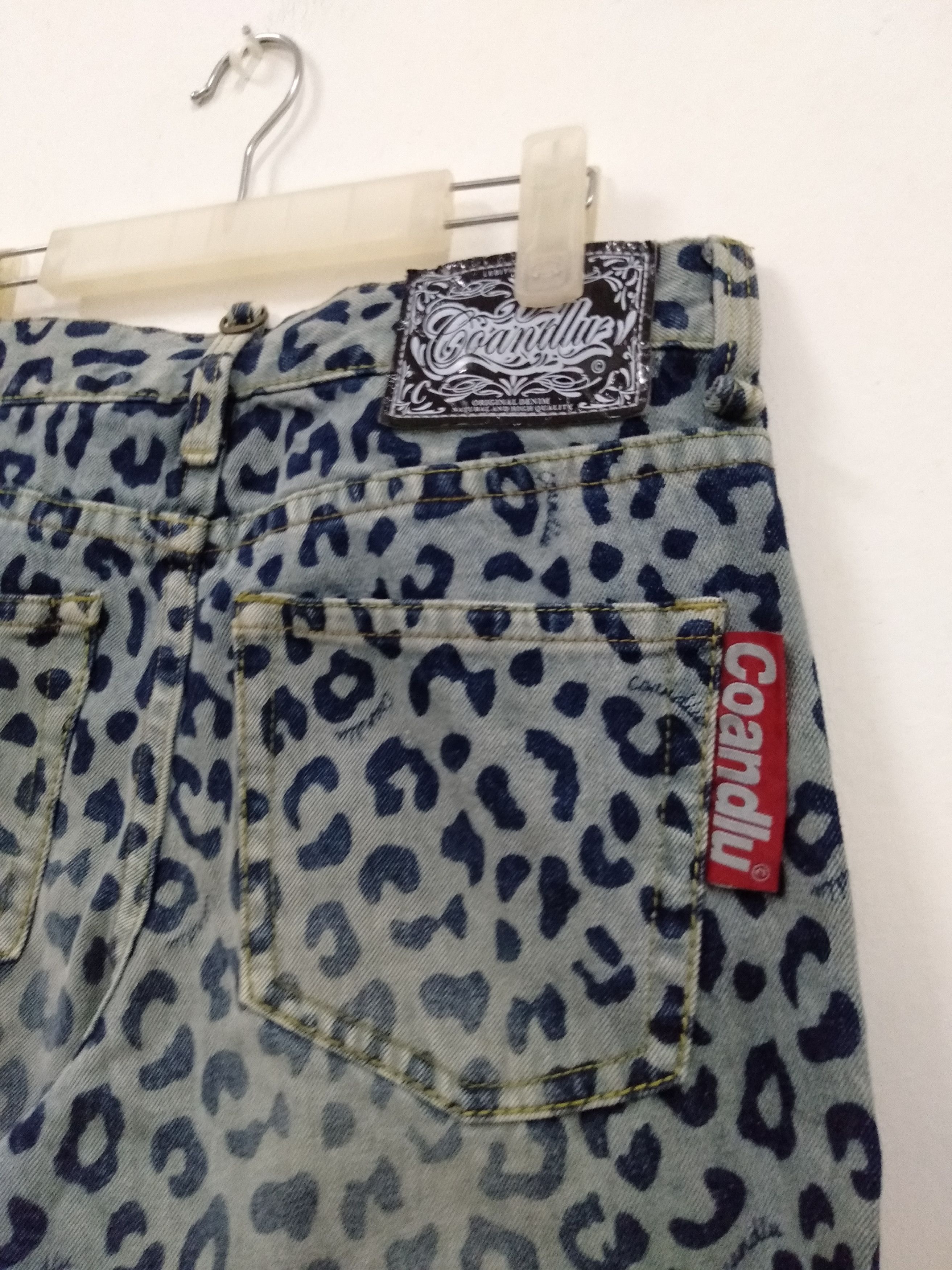 Hysteric Glamour Japanese Brand Leopard Print denim Hysterics inspired Size US 33 - 2 Thumbnail