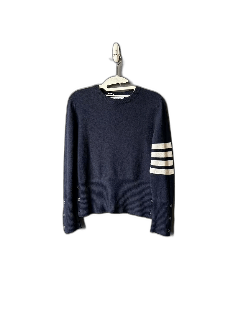Thom Browne Thom Browne Blue Cashmere Sweater-yf Size US XS / EU 42 / 0 - 1 Thumbnail