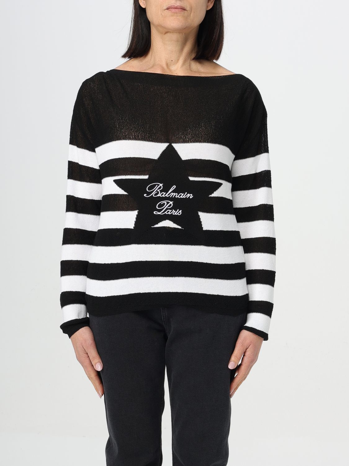 image of Balmain Sweater Woman White, Women's (Size Small)