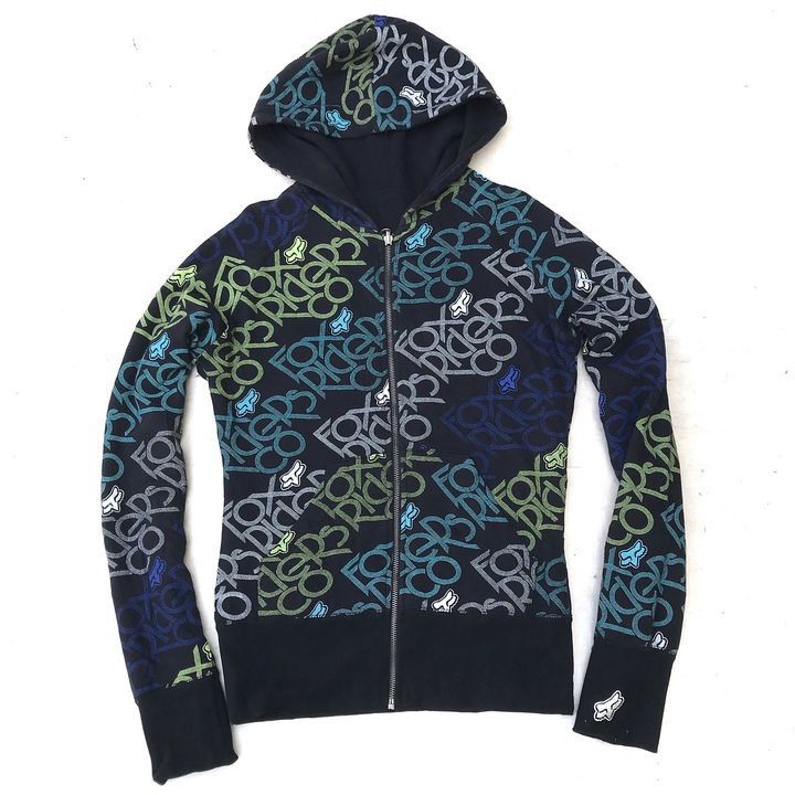 Fox Racing Fox Racing Black Zip Hoodie Jacket Reversible hoodie design Size US M / EU 48-50 / 2 - 2 Thumbnail