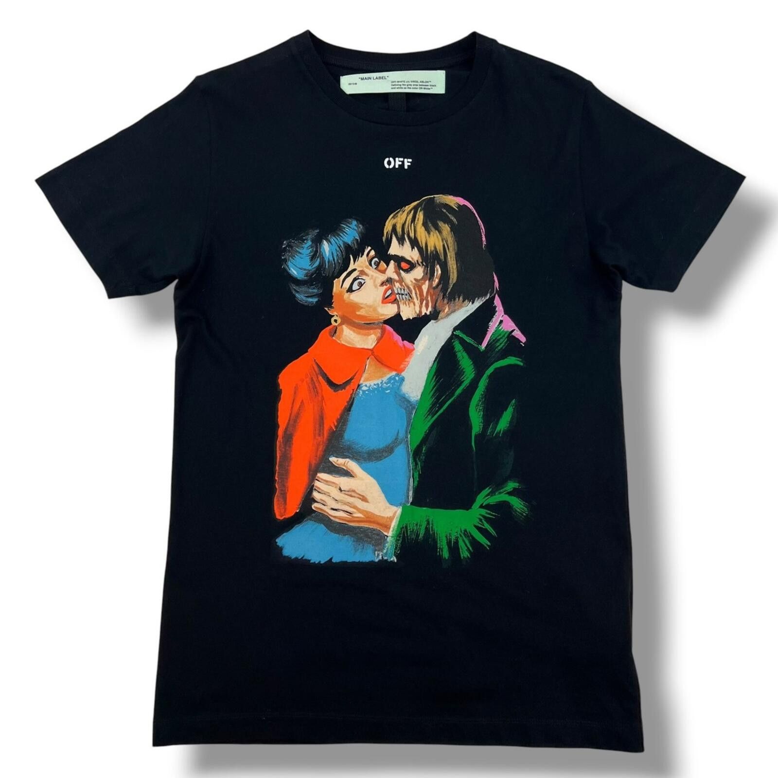 Off-White Off-White Kiss Black T Shirt Size US S / EU 44-46 / 1 - 2 Thumbnail